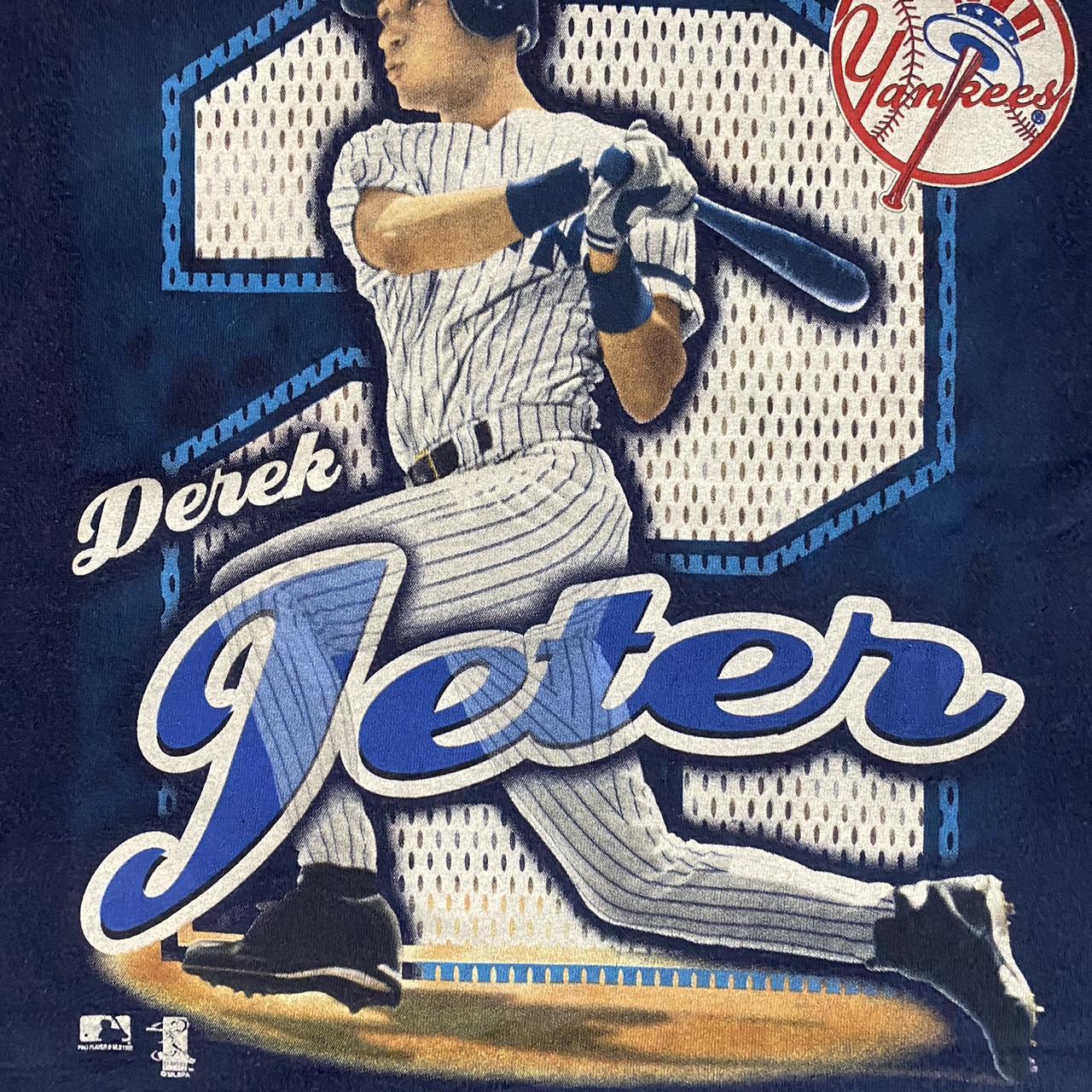 Derek Jeter 2 New York Yankees baseball player Vintage shirt