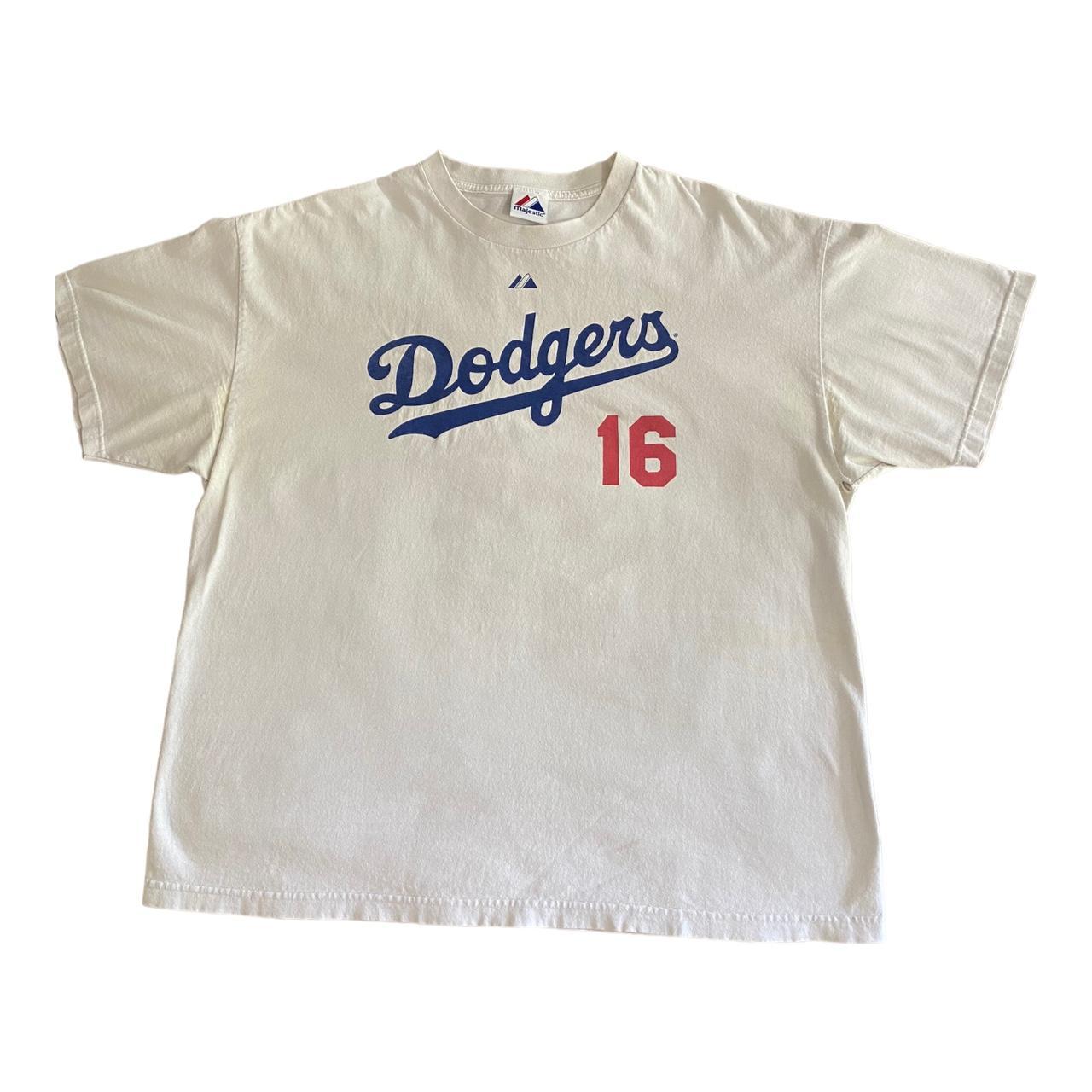 Andre Ethier #16 LA Los Angeles Dodgers T-Shirt Blue... - Depop