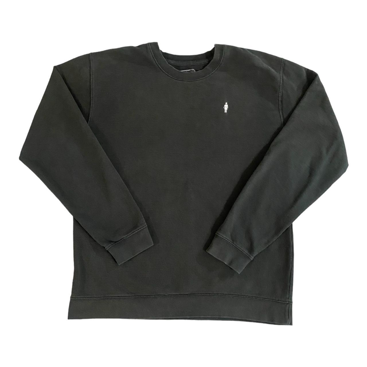 Girl Skateboards Black Crewneck Pullover Sweatshirt... Depop