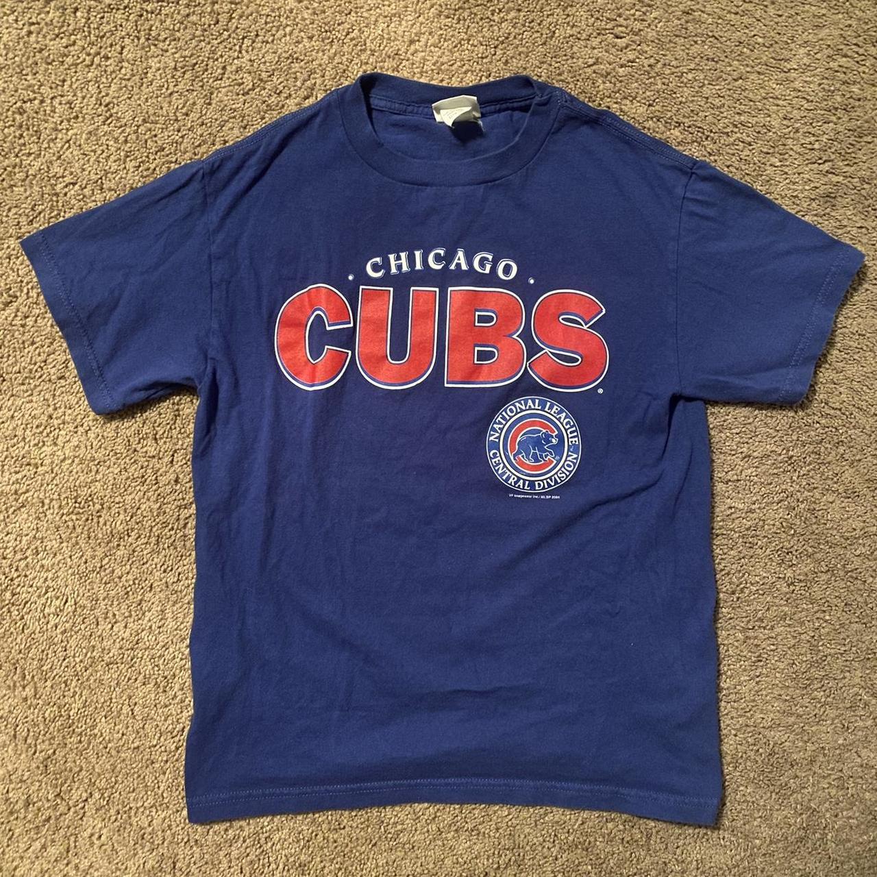 vintage lee sport 2004 chicago cubs tee youth 14/16... - Depop