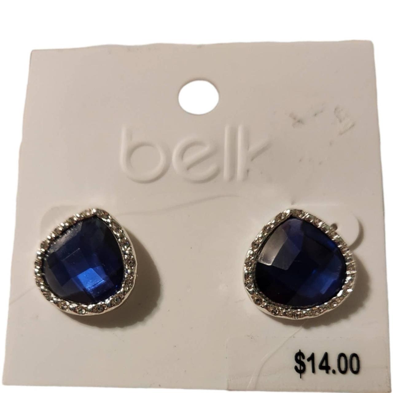Sapphire Blue, Color Glitz, Belk earrings. Beautiful... Depop