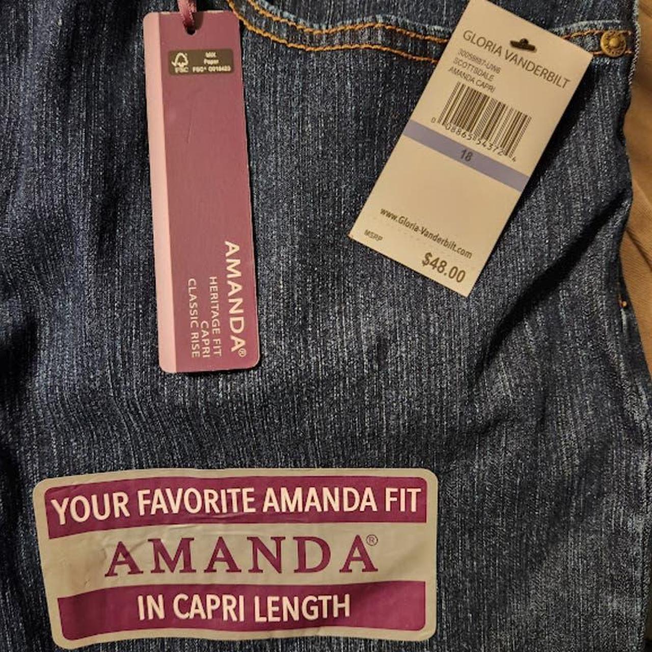 Gloria vanderbilt amanda heritage fit capri classic on sale rise