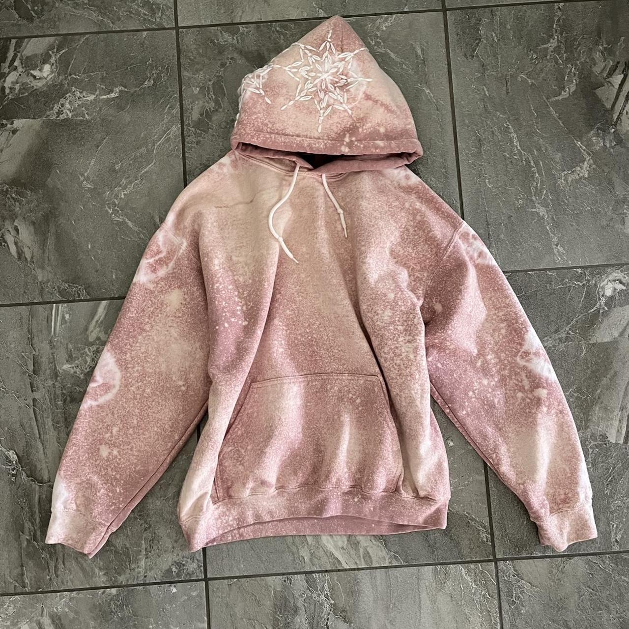 BAPE Men's Tan and Cream Hoodie Depop