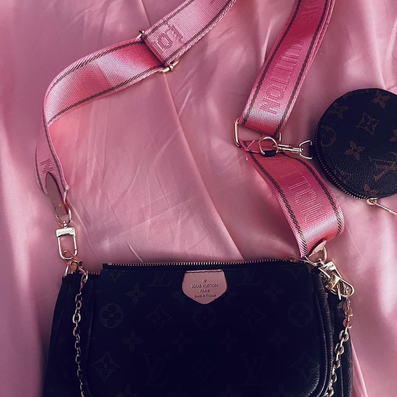 Pink Louis Vuitton Multi-pochette. Used 5-6 times. - Depop