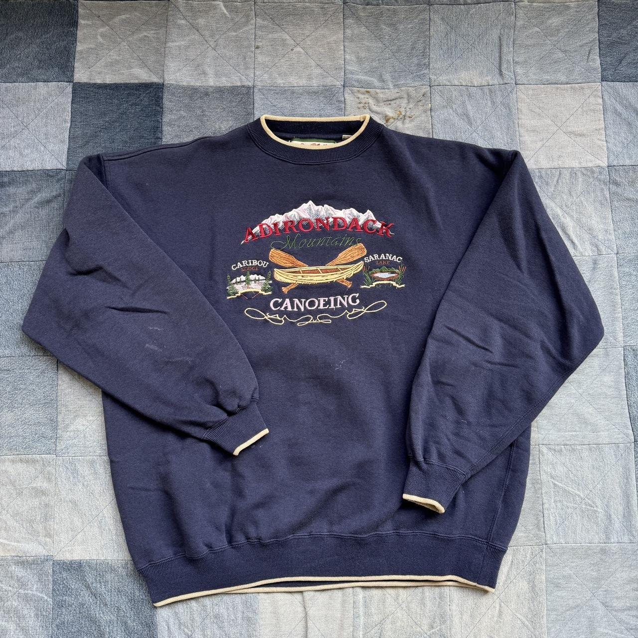 Vintage Nature Canoe Crewneck ! Super sick... - Depop