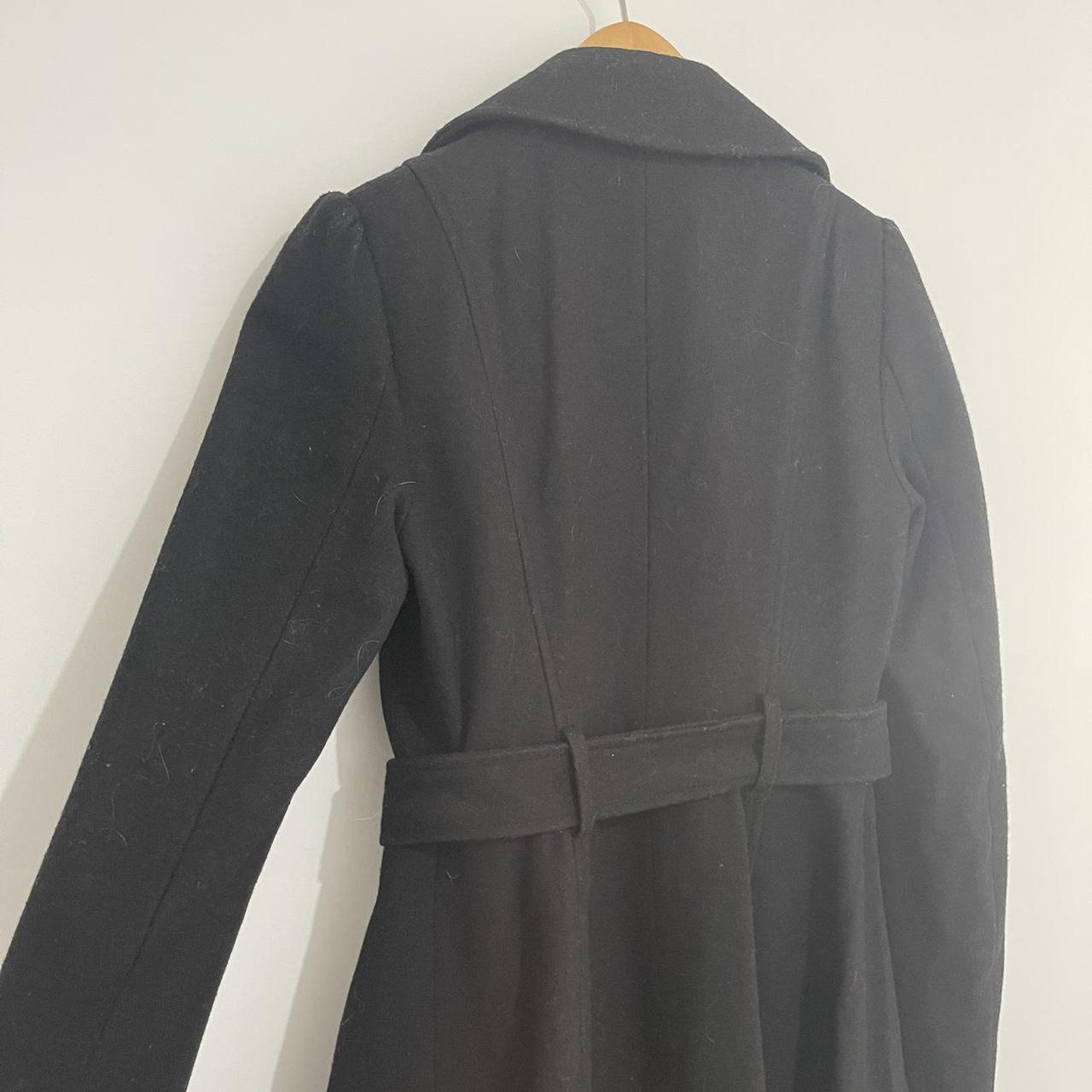 Tokito Black Trench Coat Size 6, size 6,