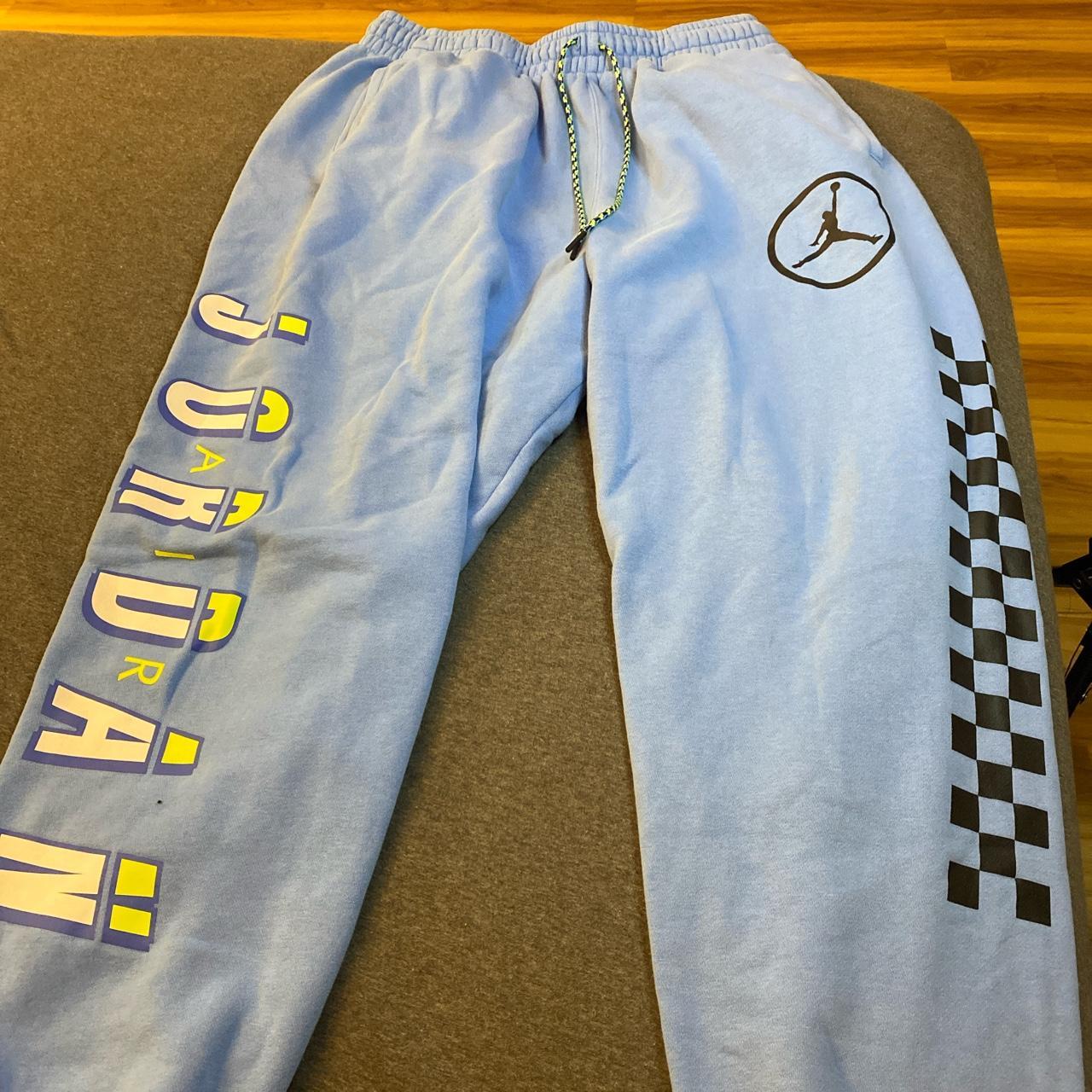 Jordan Men's Blue Joggerstracksuits Depop