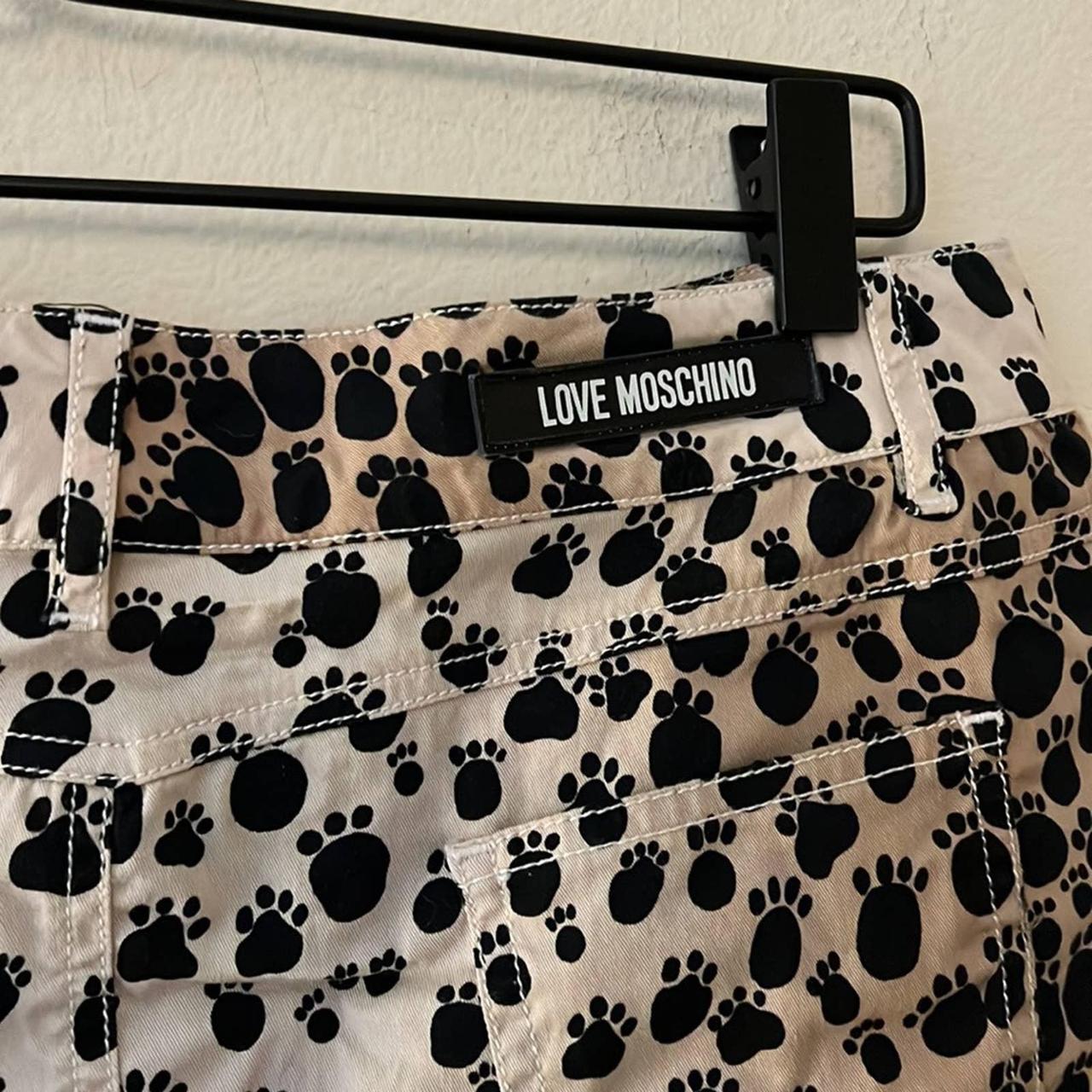 Love Moschino Leopard Paw Print Skirt. Preowned, in - Depop