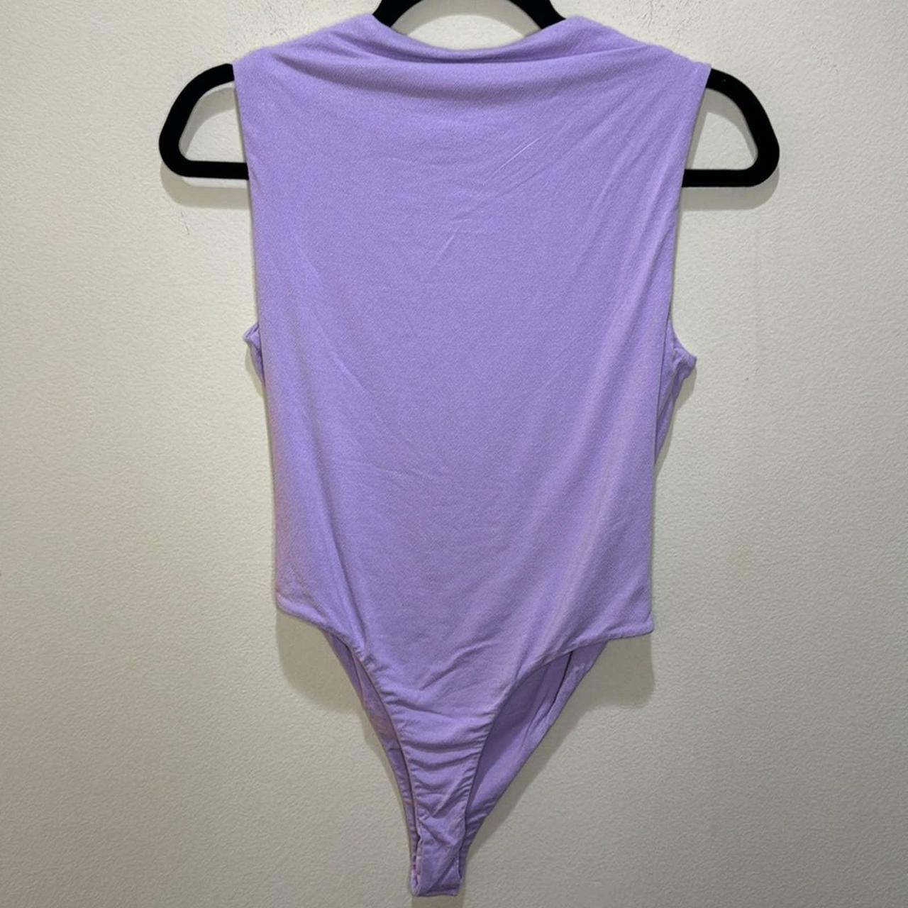 naked wardrobe The NW Sleeveless Bodysuit - Lavender - Depop