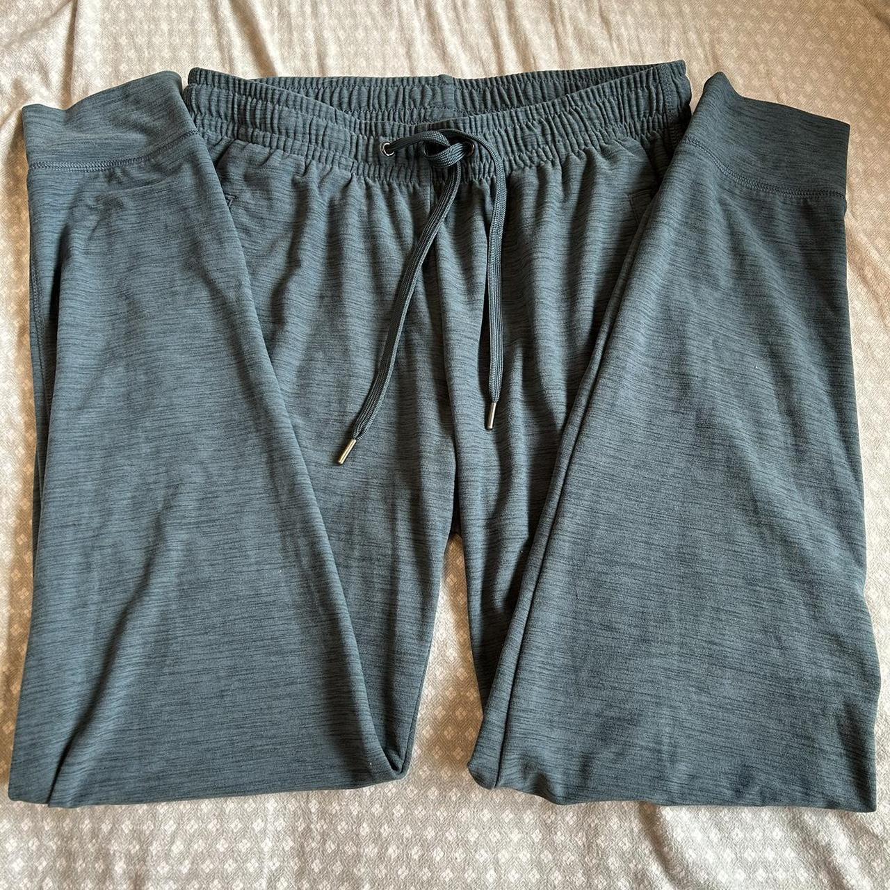 Women's Old Navy Large Teal Sweatpants printed with - Depop