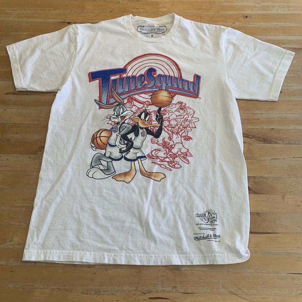 Mitchell & Ness Men's White T-shirt | Depop