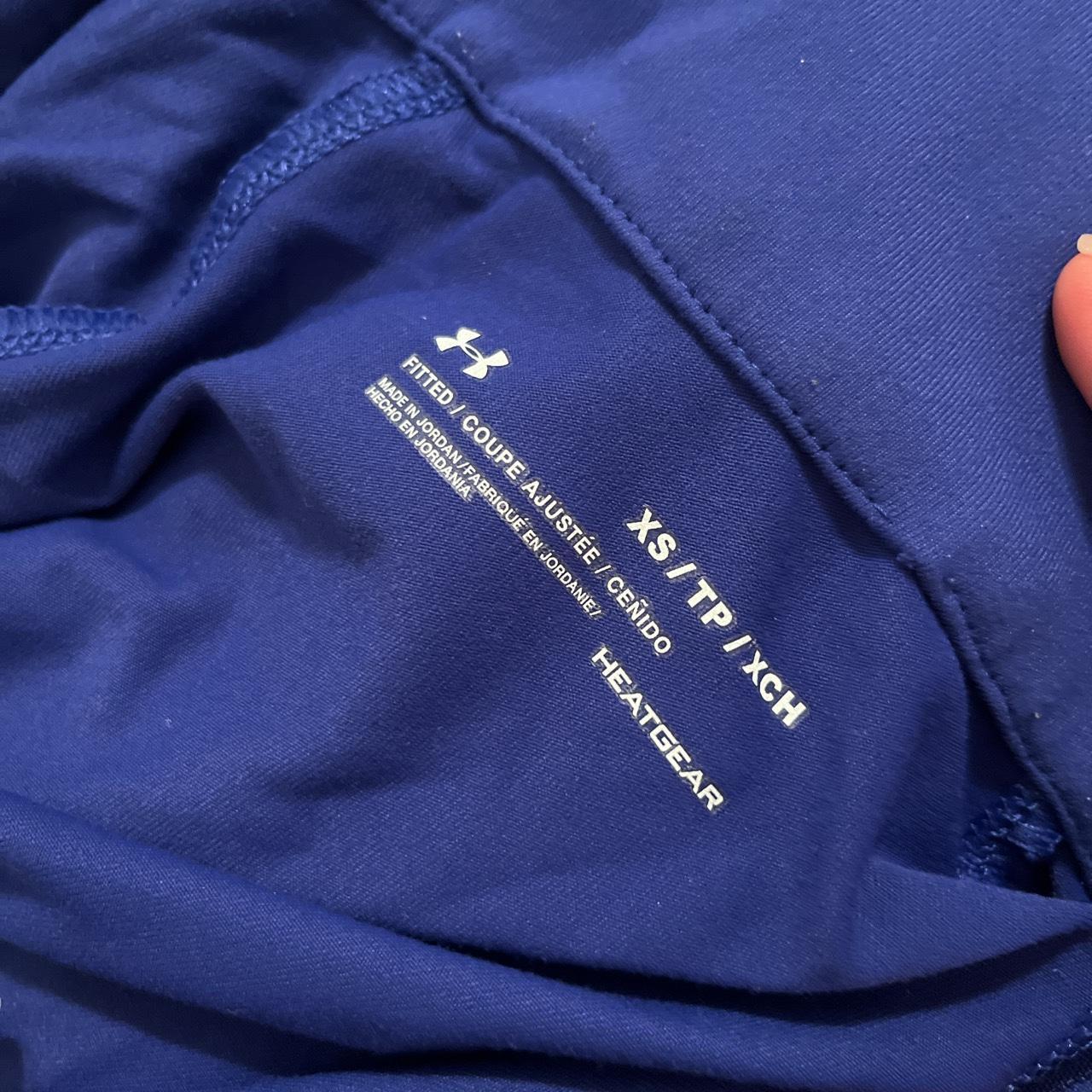 under armour royal blue fitted jacket BBL/snatching... Depop