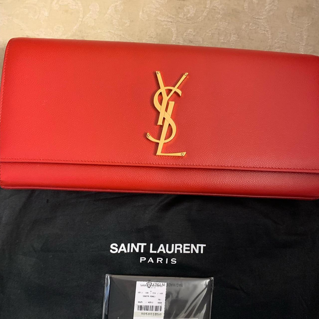 Authentic Saint Laurent Medium Kate Leather Shoulder - Depop