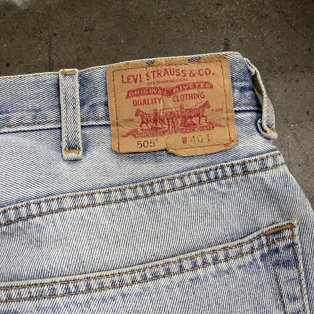 Vintage worn levi jorts size 40 - Depop