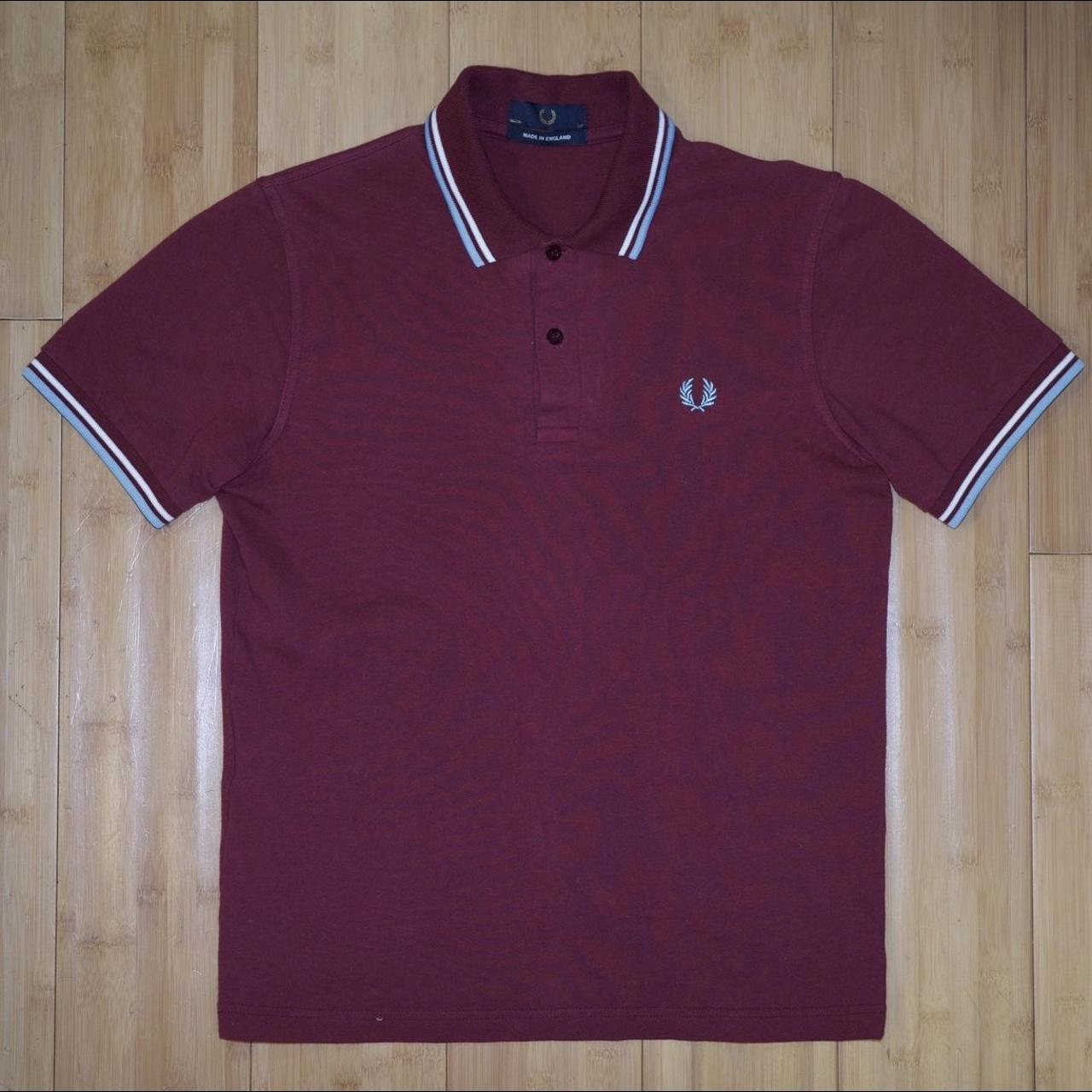 Fred perry burgundy clearance polo