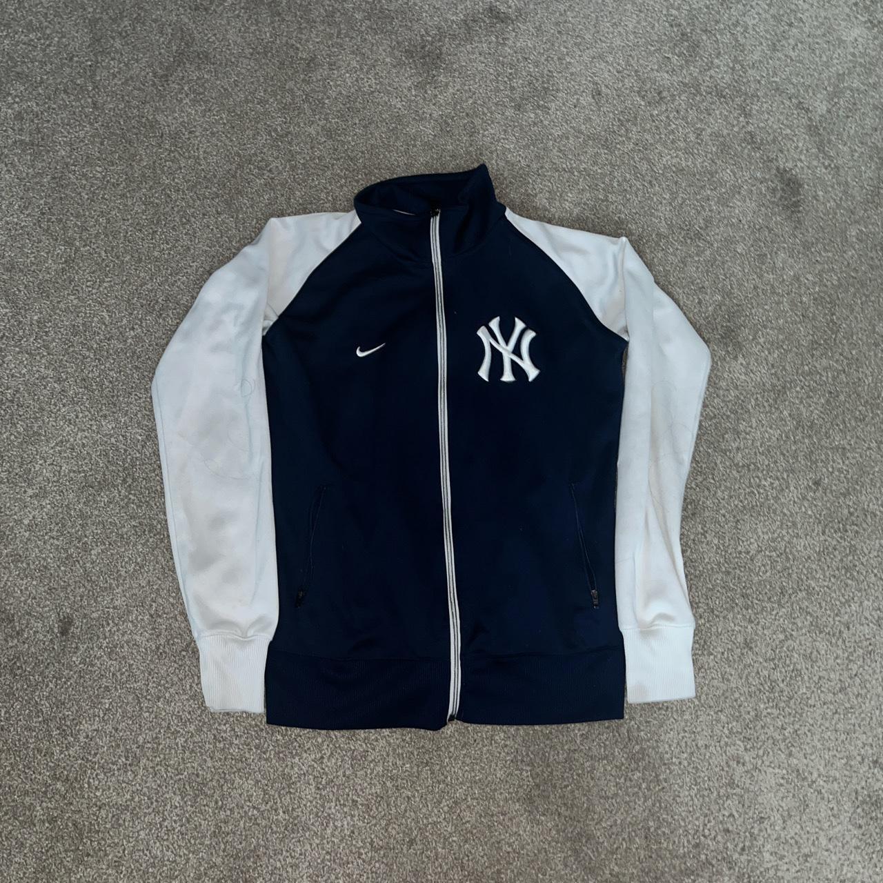 Nike New York Yankees track jacket in navy. - Depop