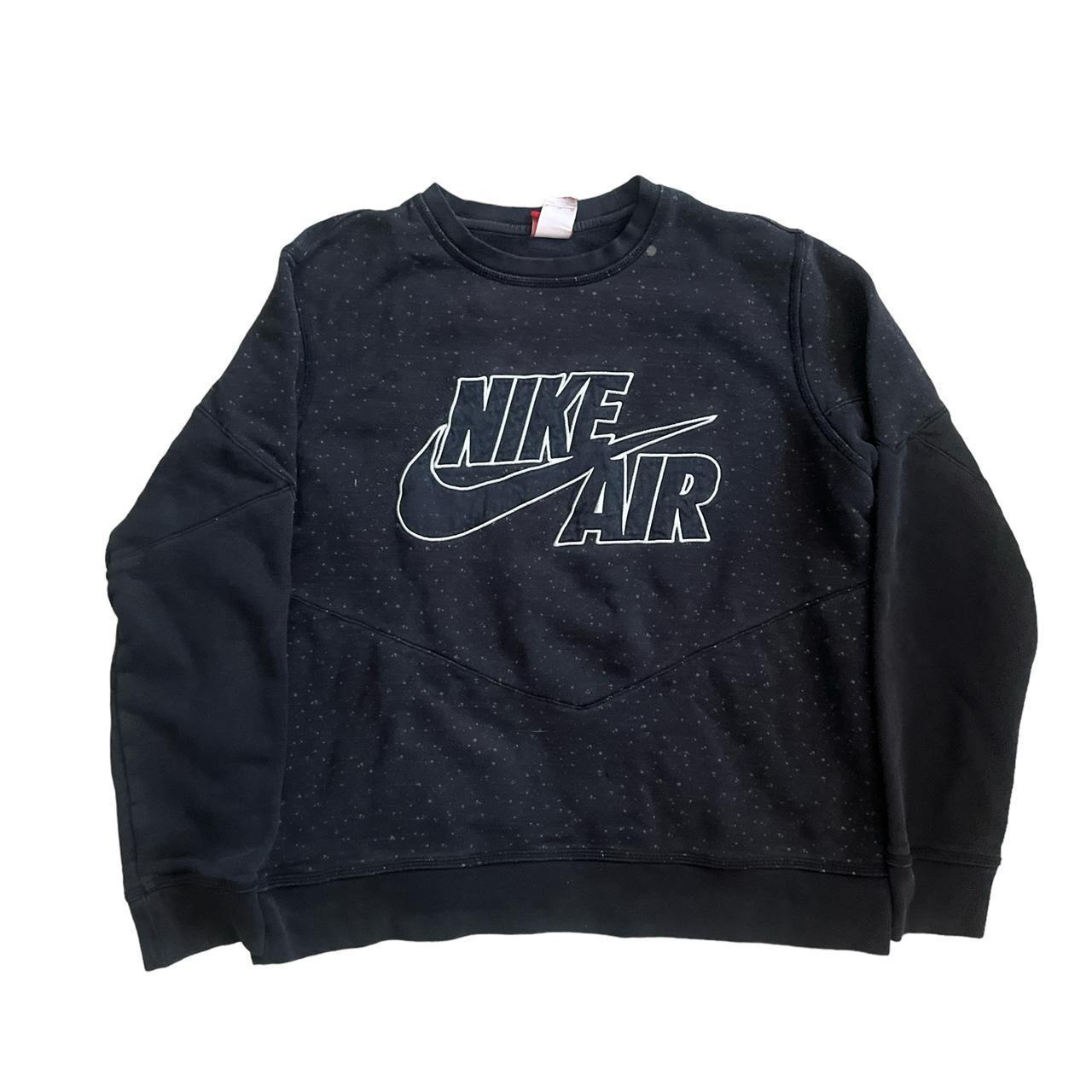 size xl nike air embroidered nike swoosh pull over. Depop