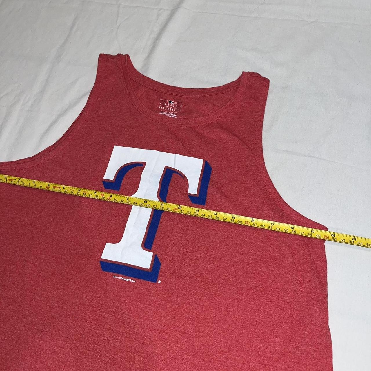 TEXAS RANGERS TANK TOP ⚾️ Thick stitch detail. - Depop