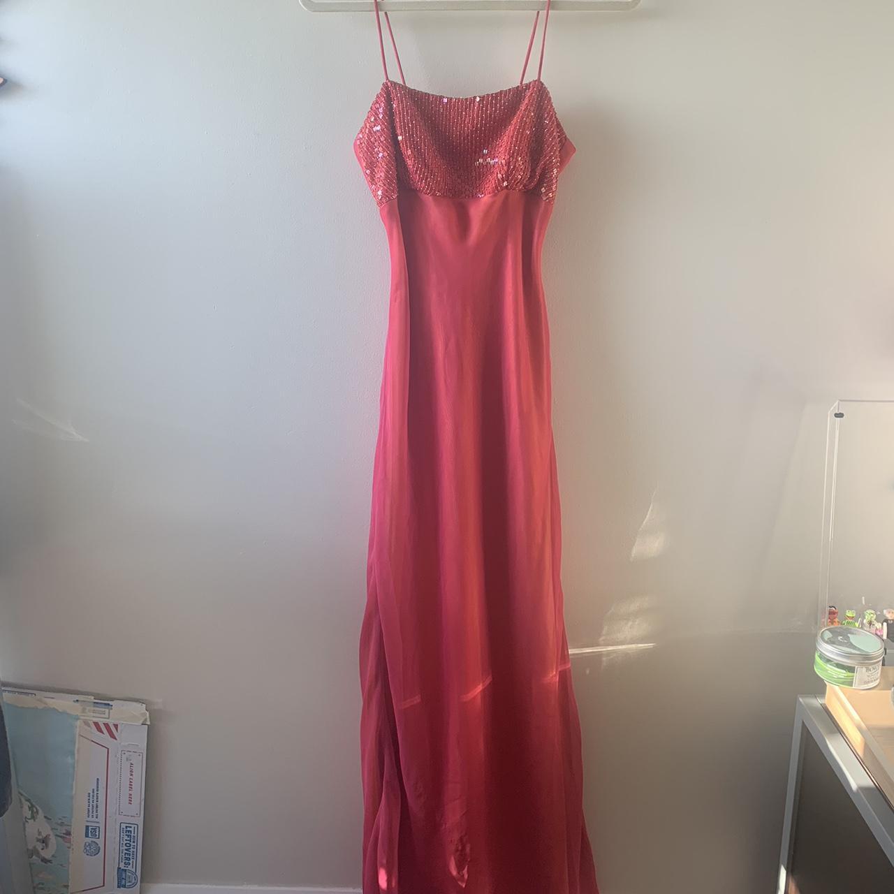 Women's Pink and Orange Dress | Depop