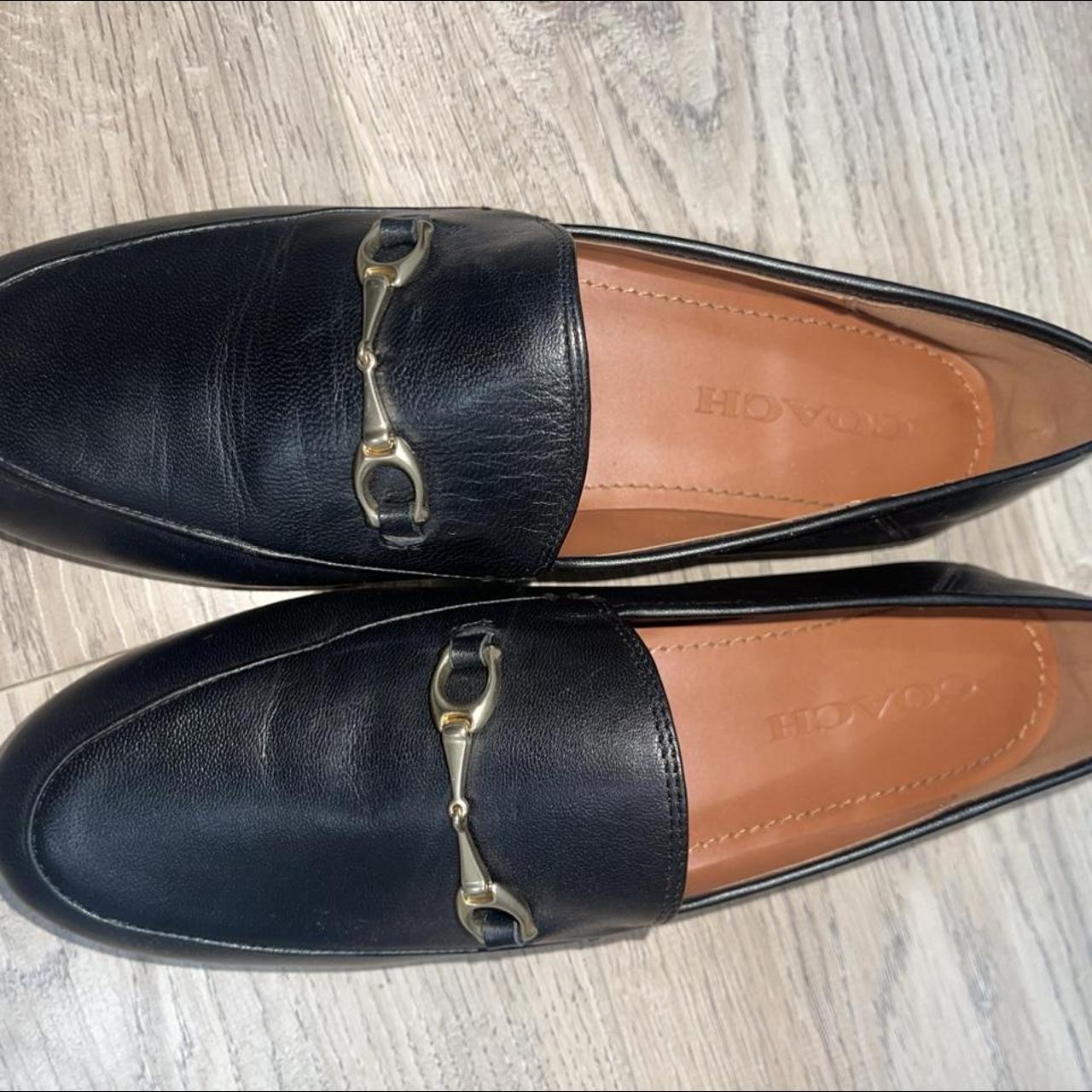 靴 COACH HALEY LEATHER LOAFER 7C Coach Outlet Haley Loafer | Unboxing + Try On - YouTube