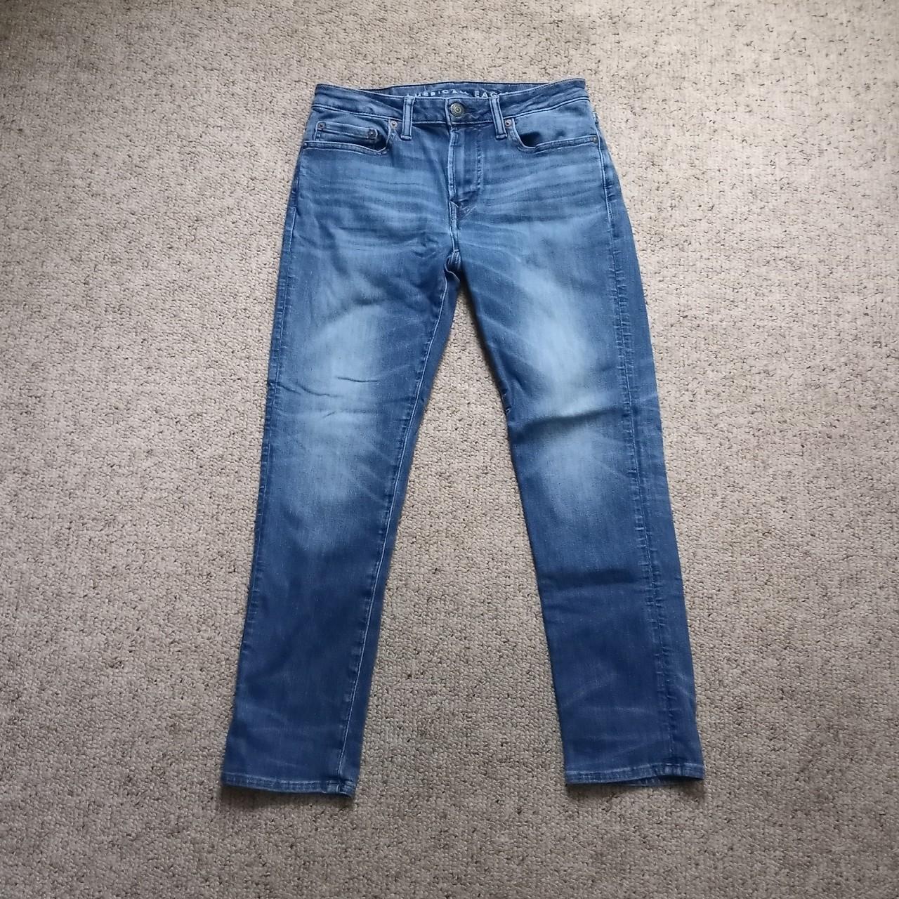 American Eagle Slim Jeans Worn multiple times, but... - Depop