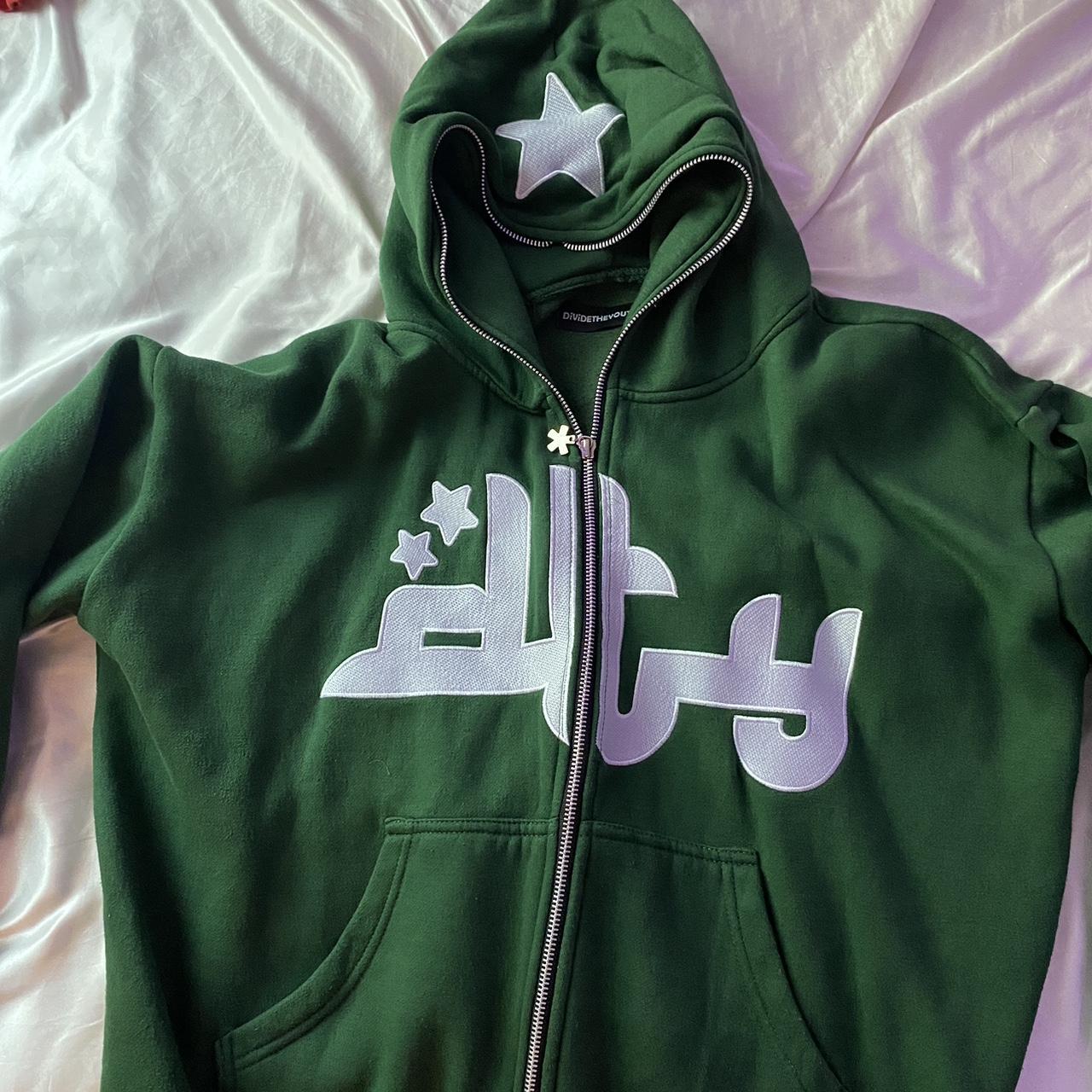 Men's Green and White Jacket | Depop