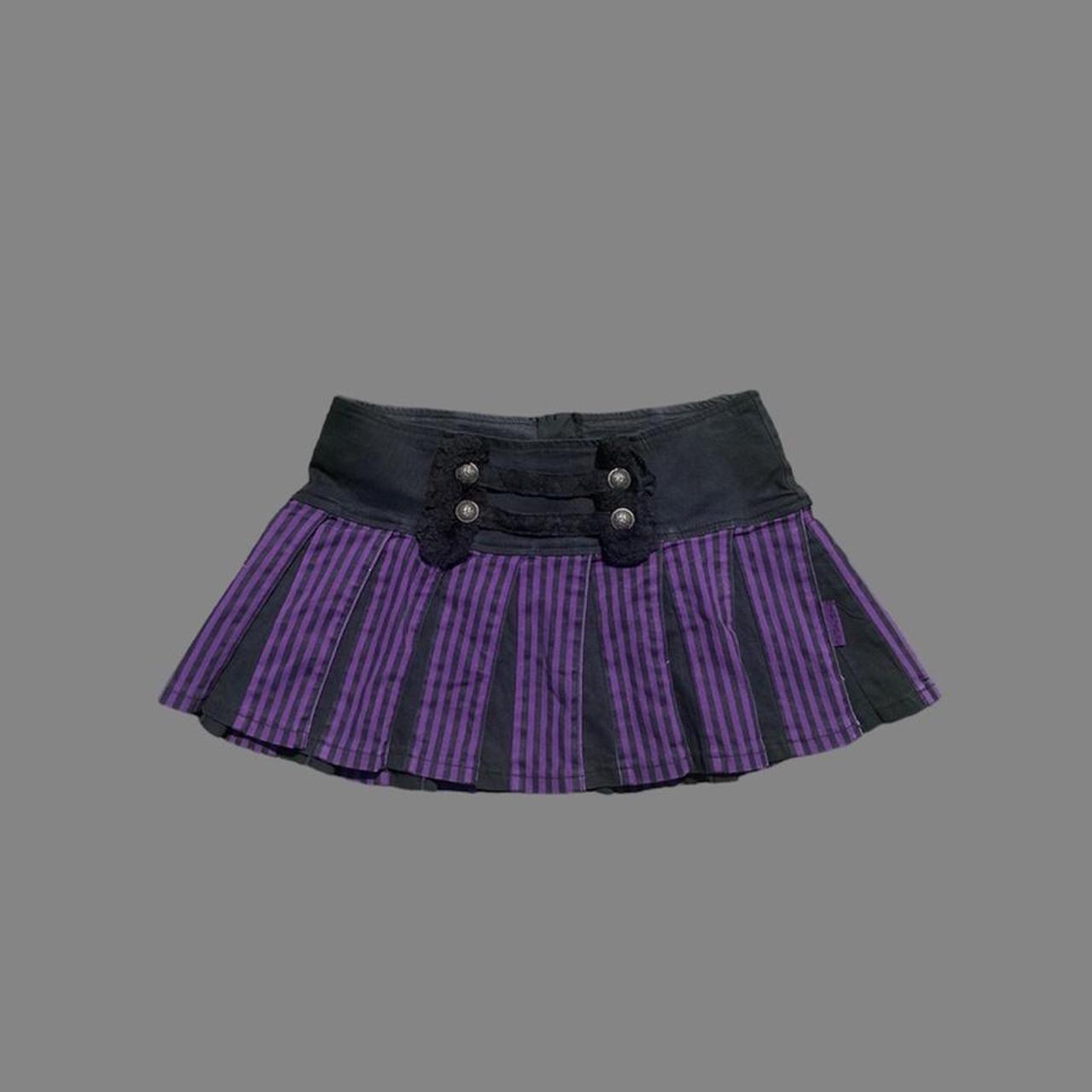 Tripp NYC Women's Purple and Black Skirt | Depop