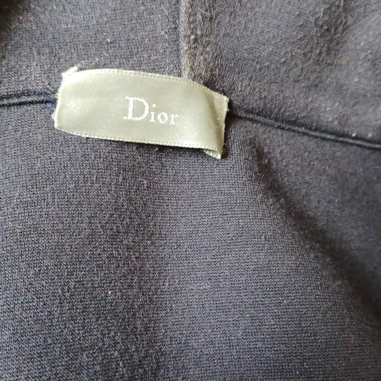 Navy Dior zip up hoodie. Size: 56 fits like an... - Depop