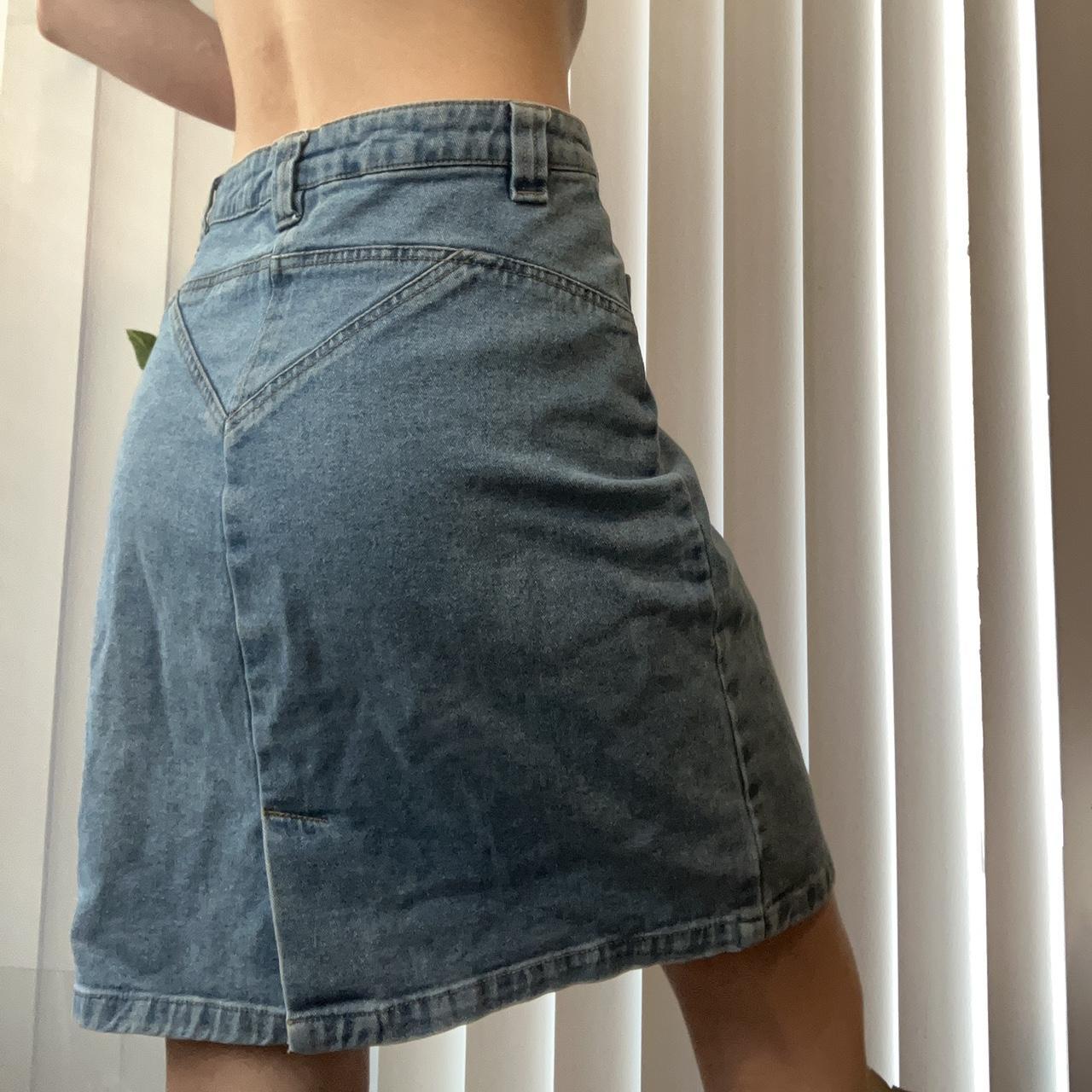 Women's Blue and Navy Skirt | Depop