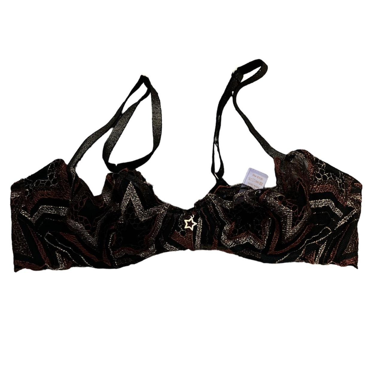 savage x fenty star bra 🖤 super cute mesh stars… - Depop