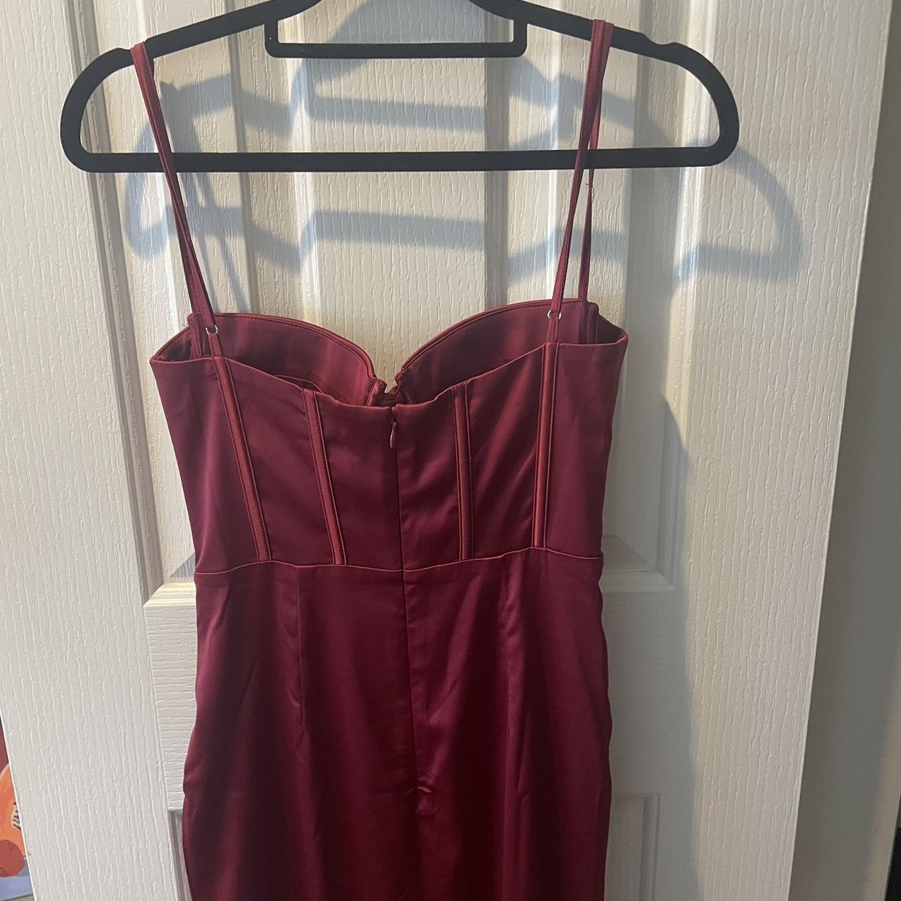 size xs babyboo formal dress. has a slit and is the... - Depop