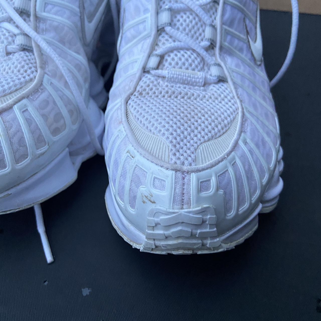 nike shox tl triple white