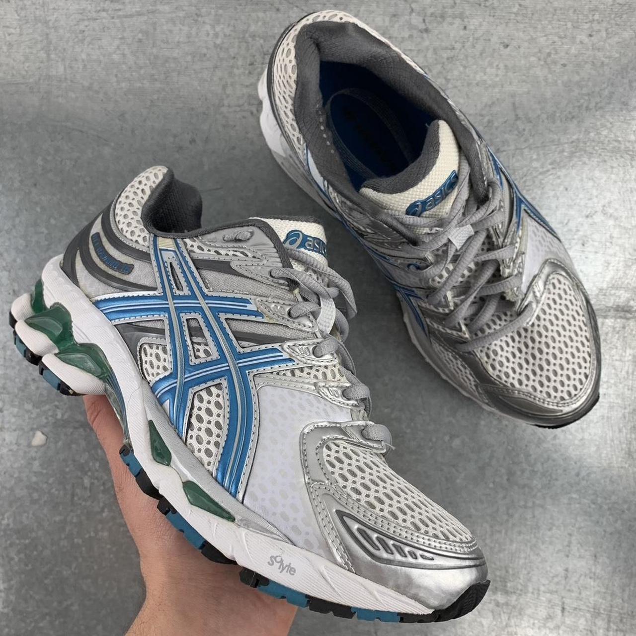 Asics Gel Kayano 16 white blue Size Uk 5 women s Depop