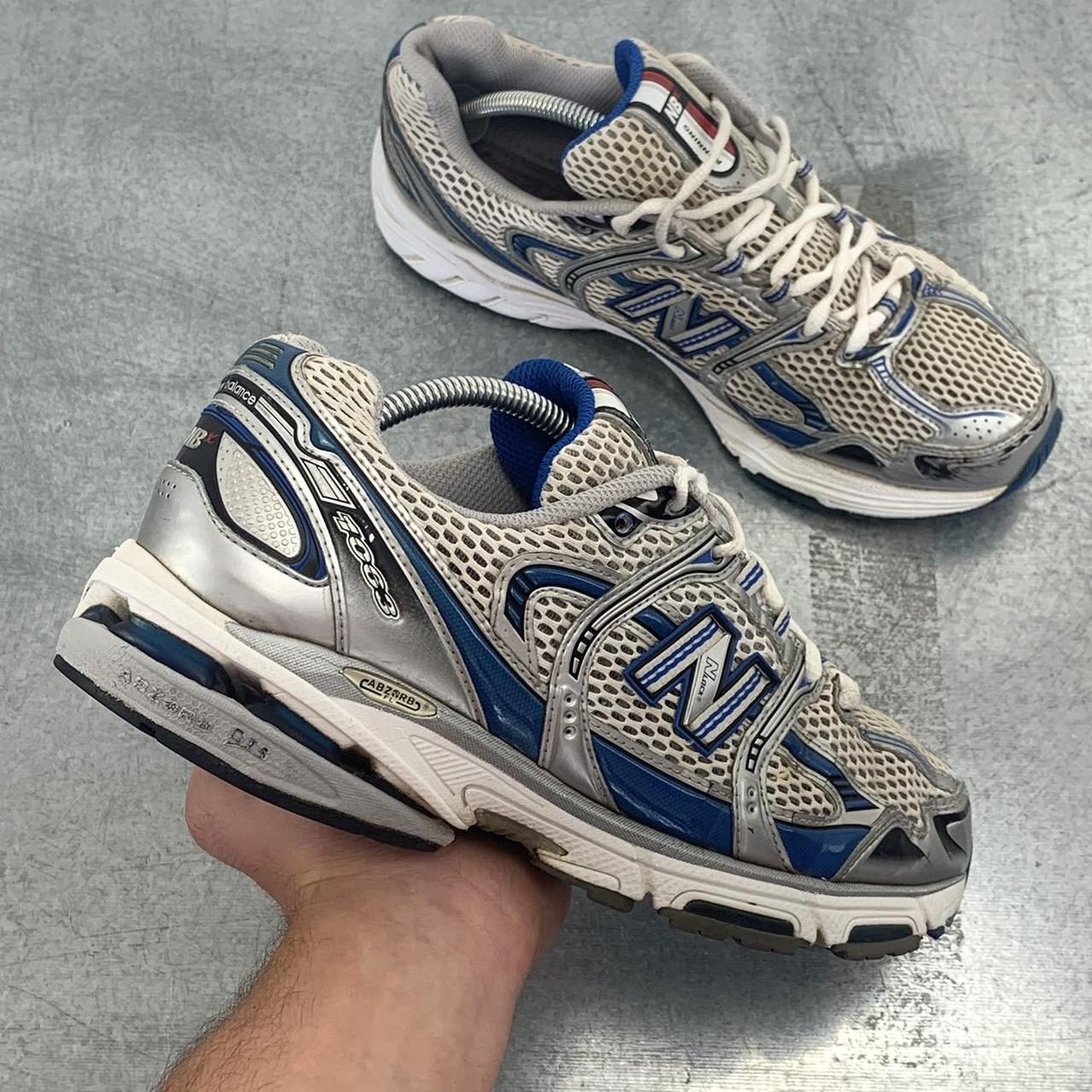🍭 New Balance 1063 silver/blue 🔘Size: uk 8.5 men's/ | Depop