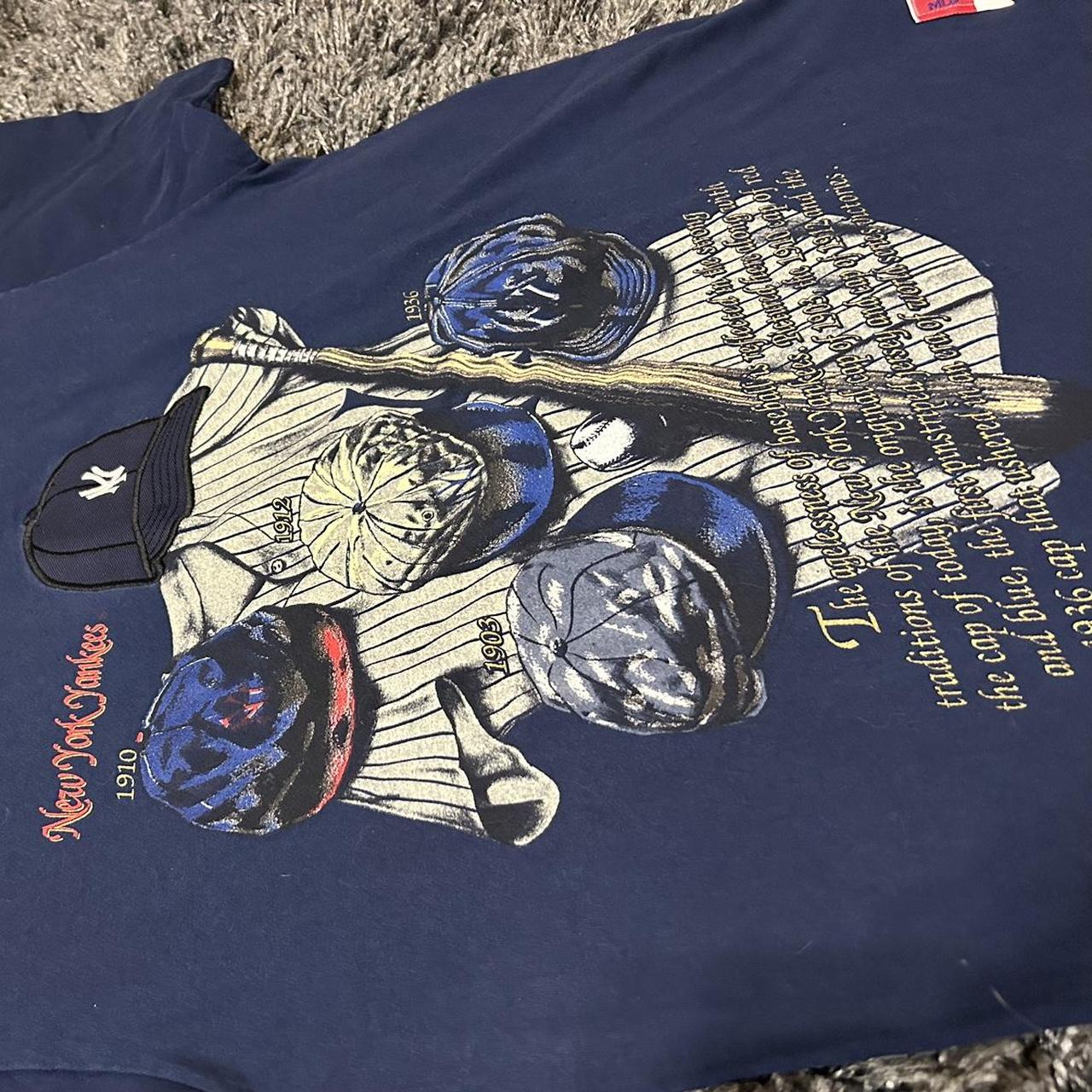 Vintage New York Yankees 1991 shirt Sleeve T Shirt - Depop