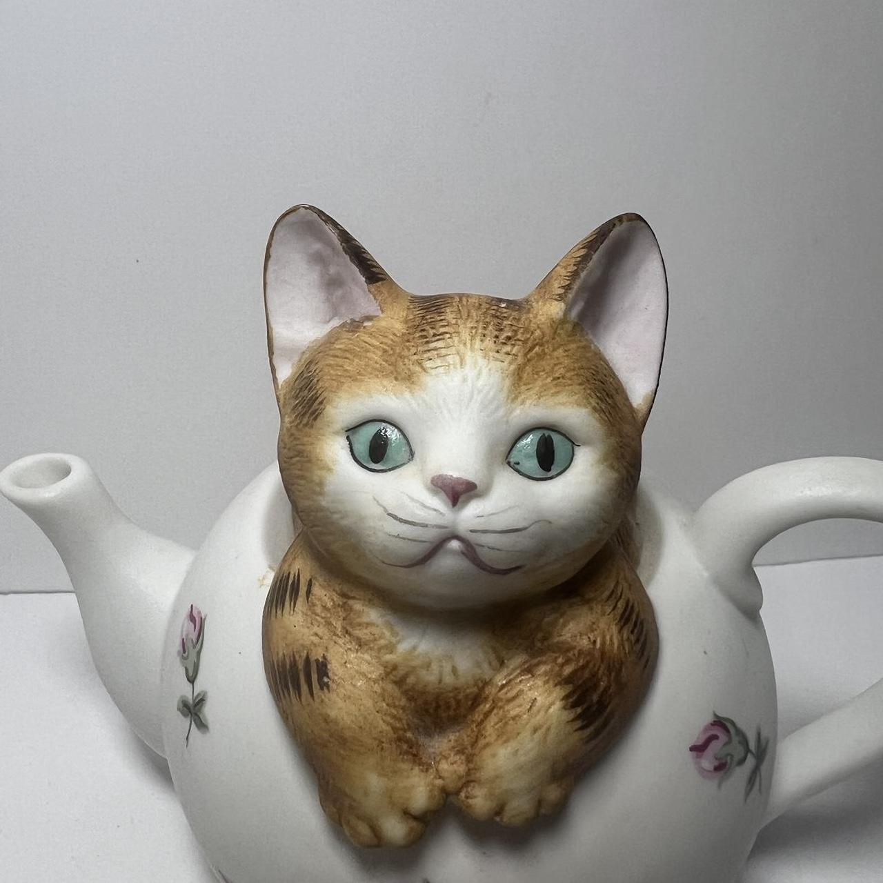 CAT & KITTEN TEAPOT high quality By Mann Ceramics,