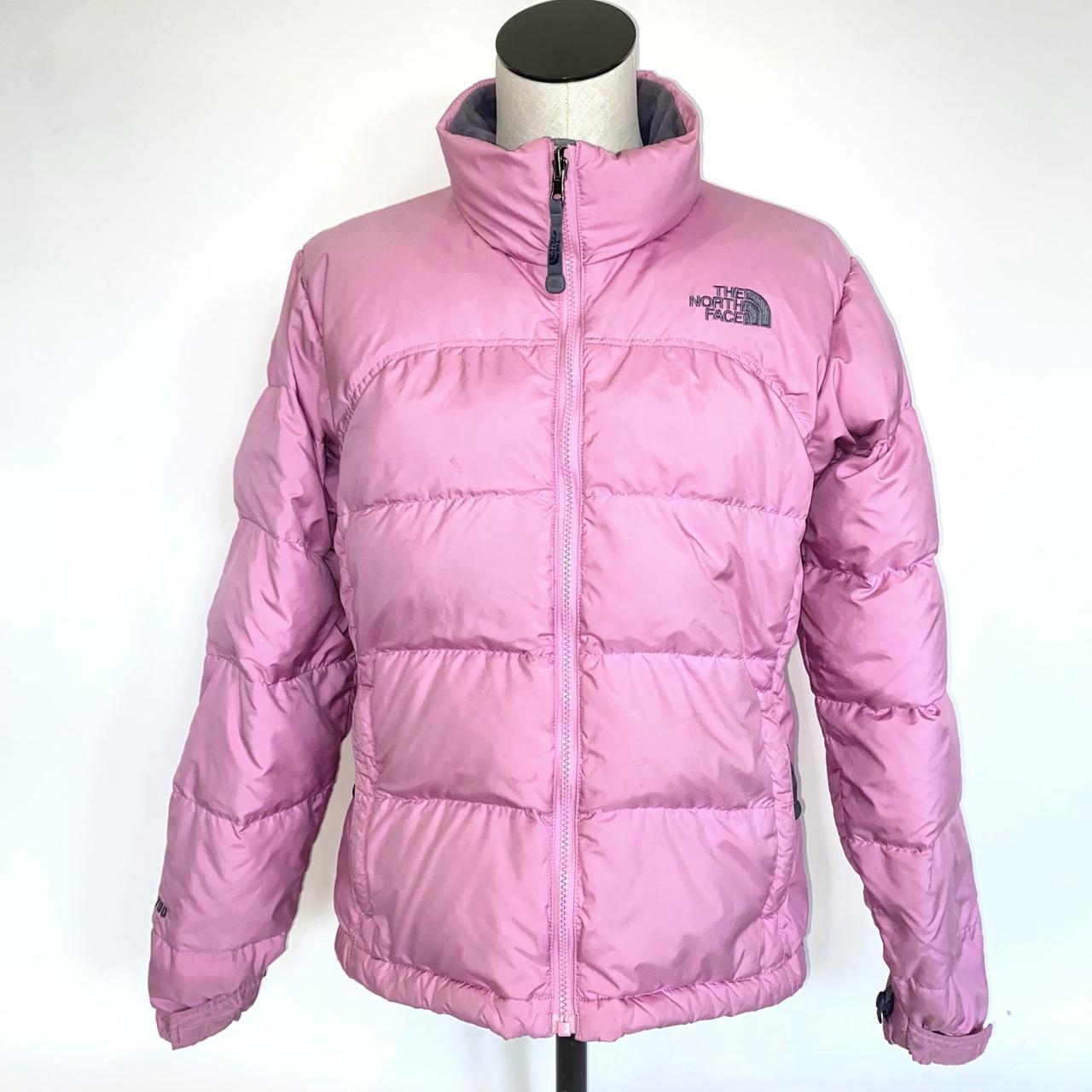 The North Face Women’s Pink Puffer Jacket •The... - Depop