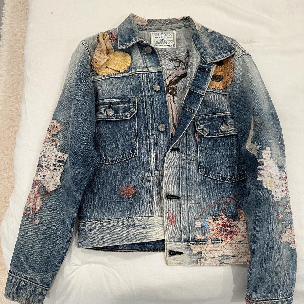 Custom jean jacket on sale mens