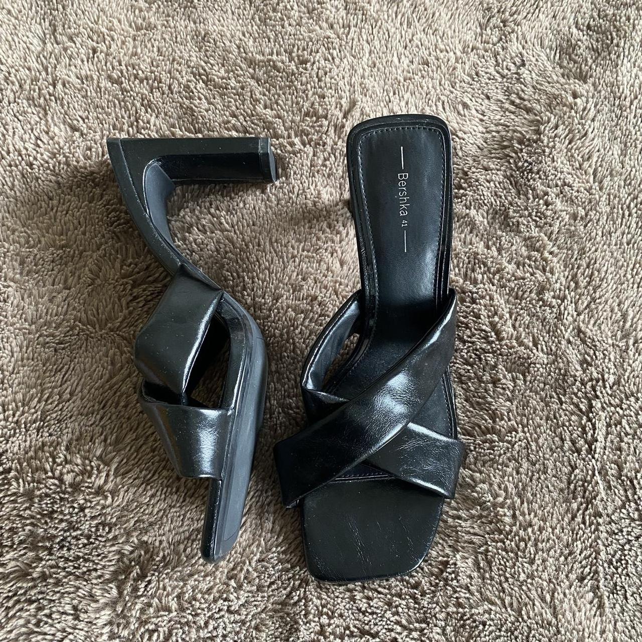 Bershka Women's Black Mules | Depop