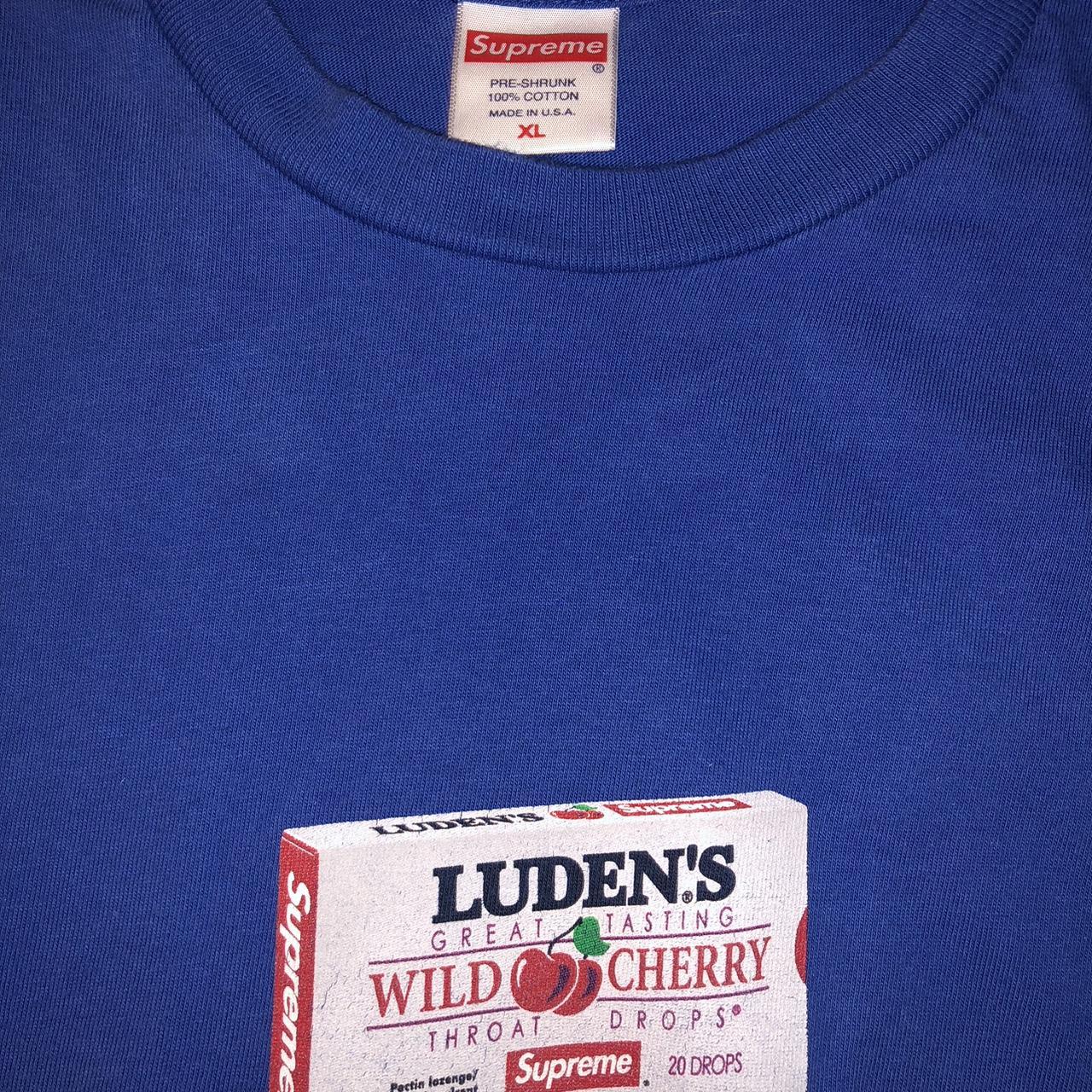 SUPREME LUDENS COUGH DROP GRAPHIC TEE EXCELLENT... - Depop