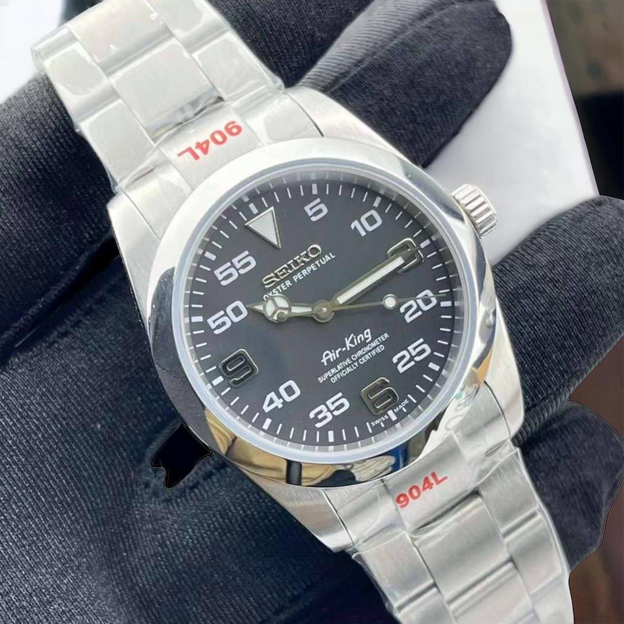 Seiko Mod Airking Black Dial 39mm