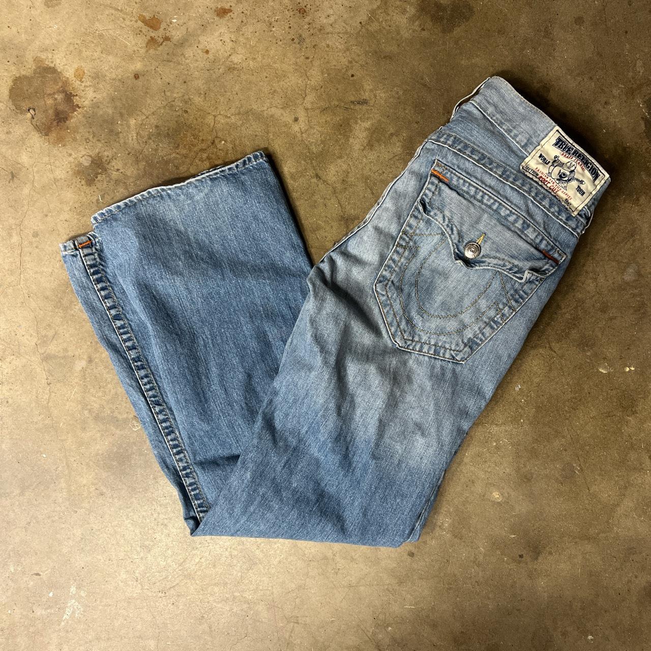 Made in USA True Religions jeans Size : 34 Flaws... - Depop