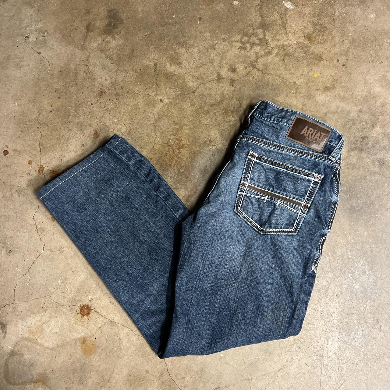 Vintage Ariat Denim jeans No flaws , sick back... Depop