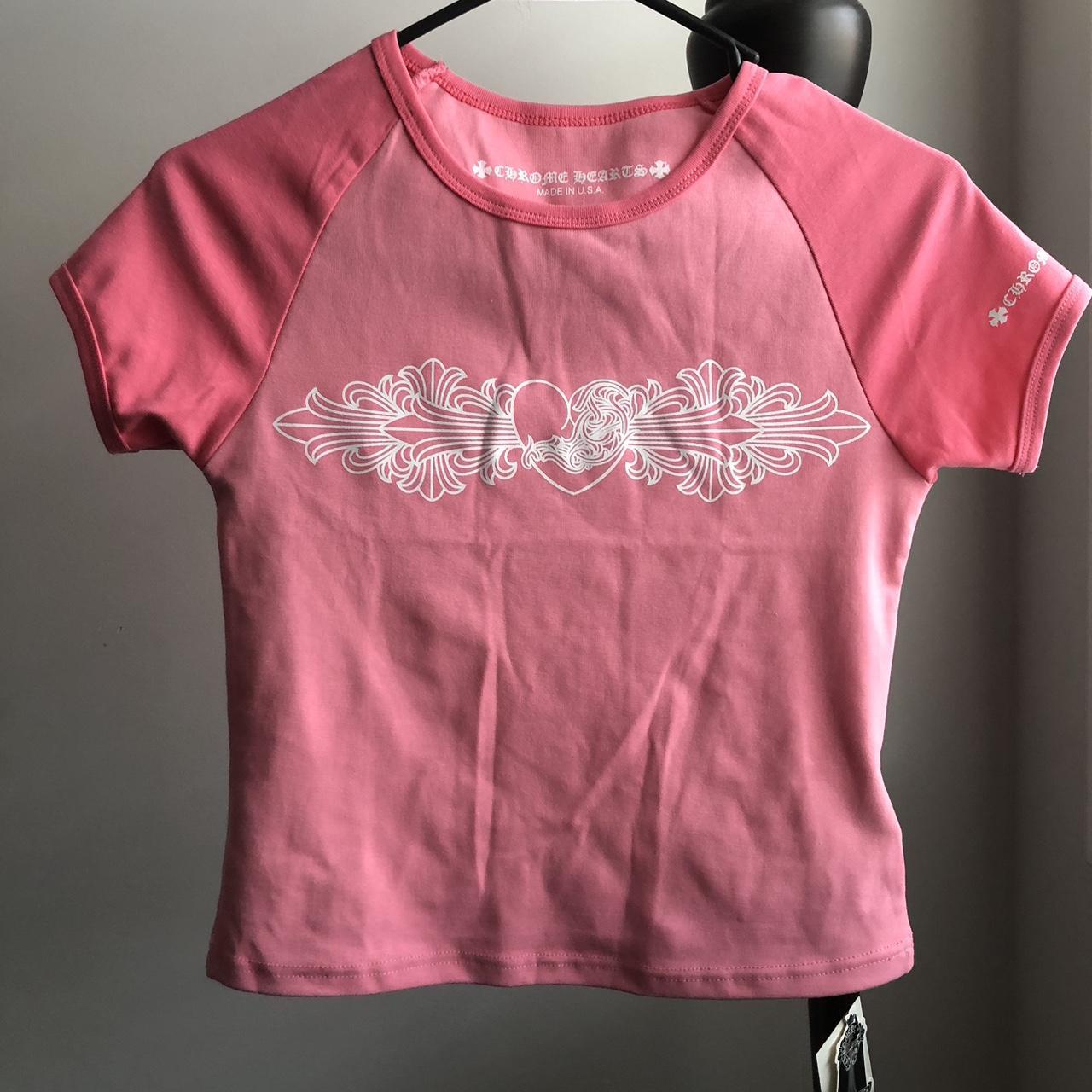 Chrome hearts discount pink baby tee