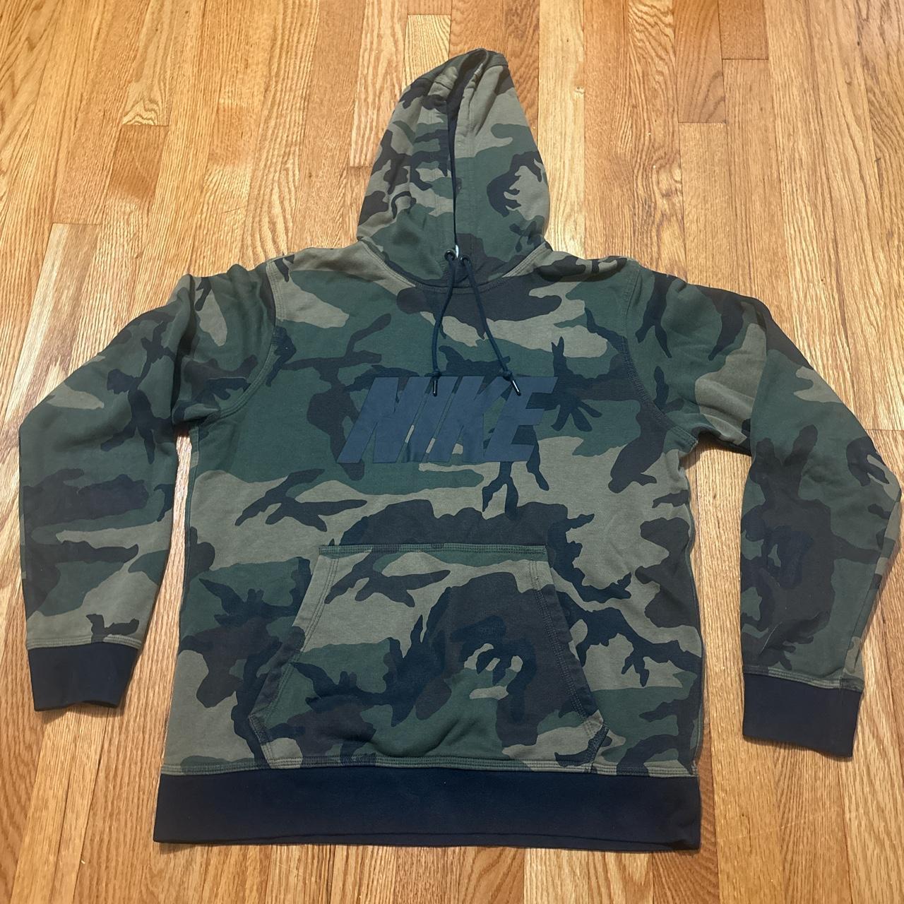 streetwear style nike camo hoodie perfect hoodie... - Depop