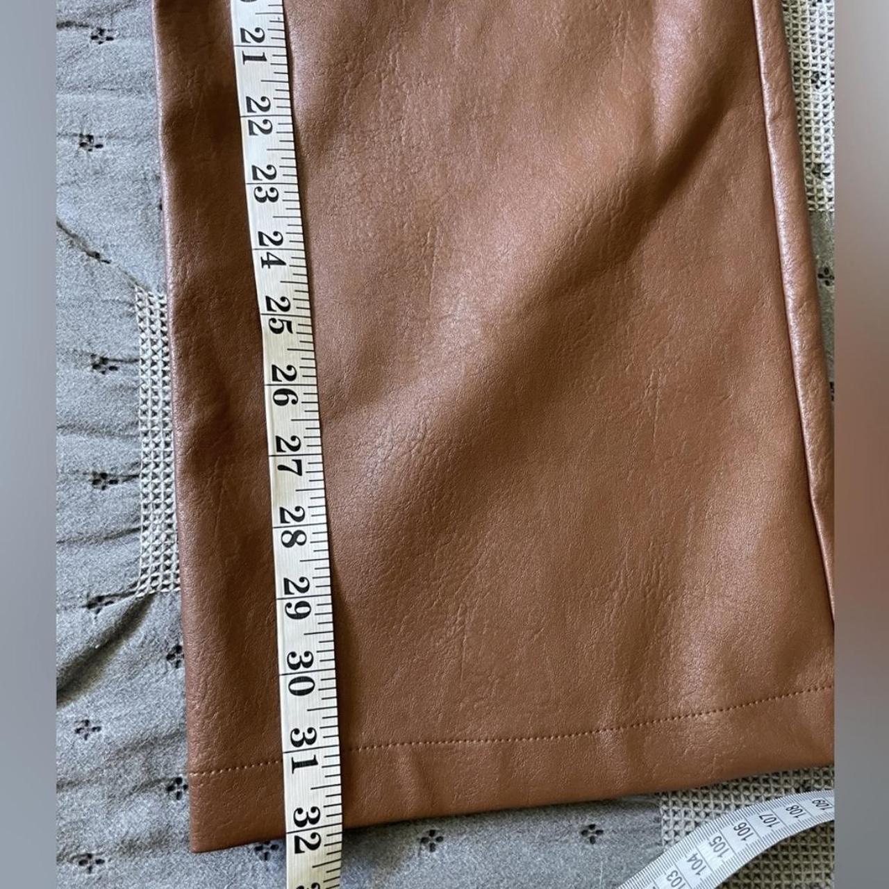 Brown Faux Leather Pants Size Small