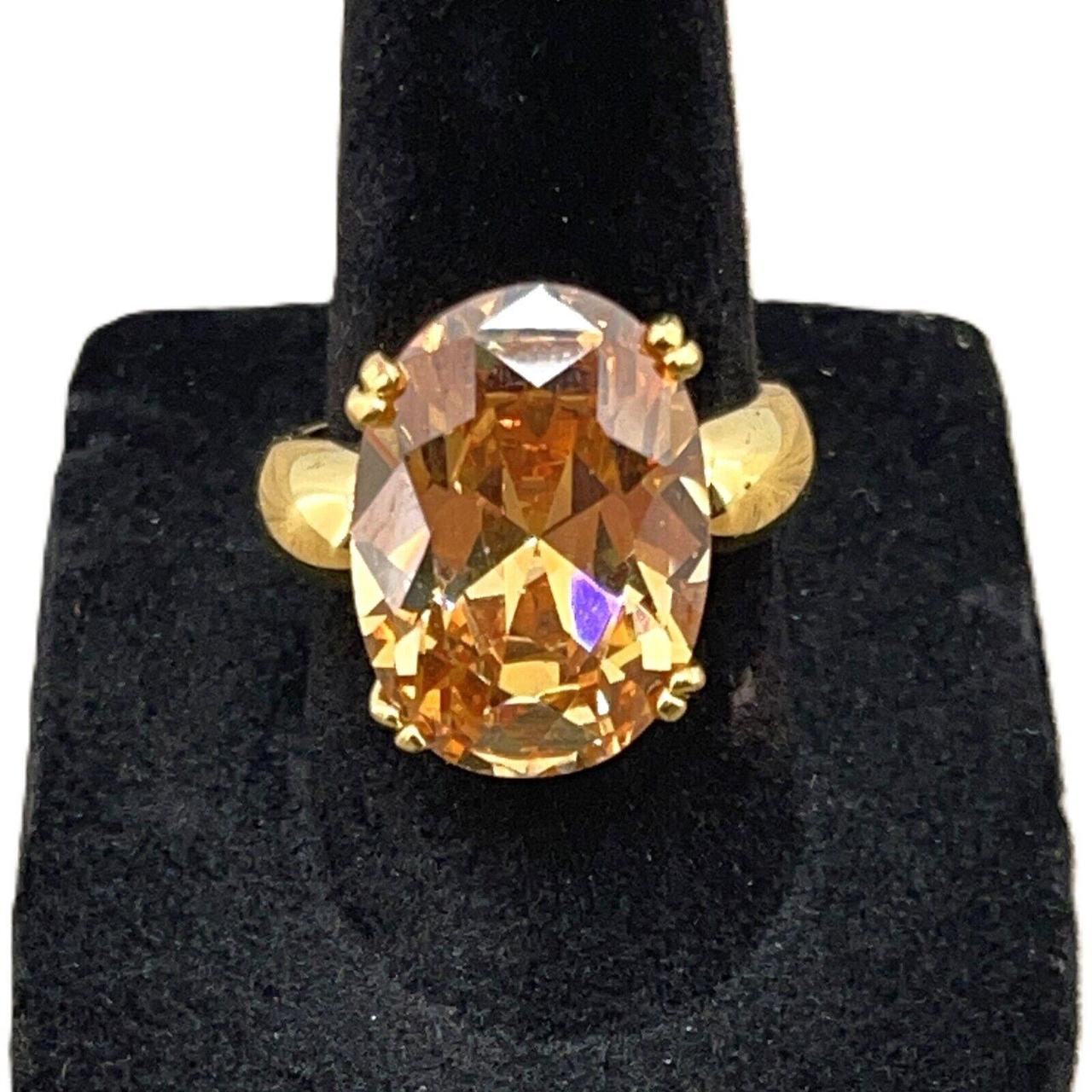 Women's Ring - Orange – Style: Statement ring wit… - image 1