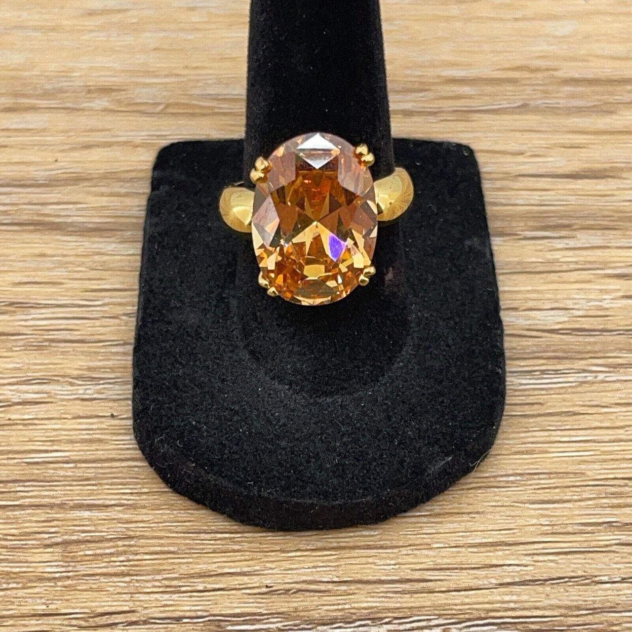 Women's Ring - Orange – Style: Statement ring wit… - image 3