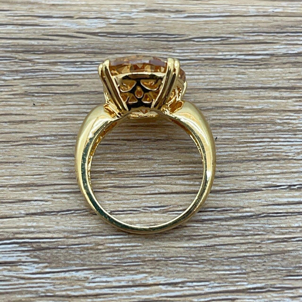 Women's Ring - Orange – Style: Statement ring wit… - image 6