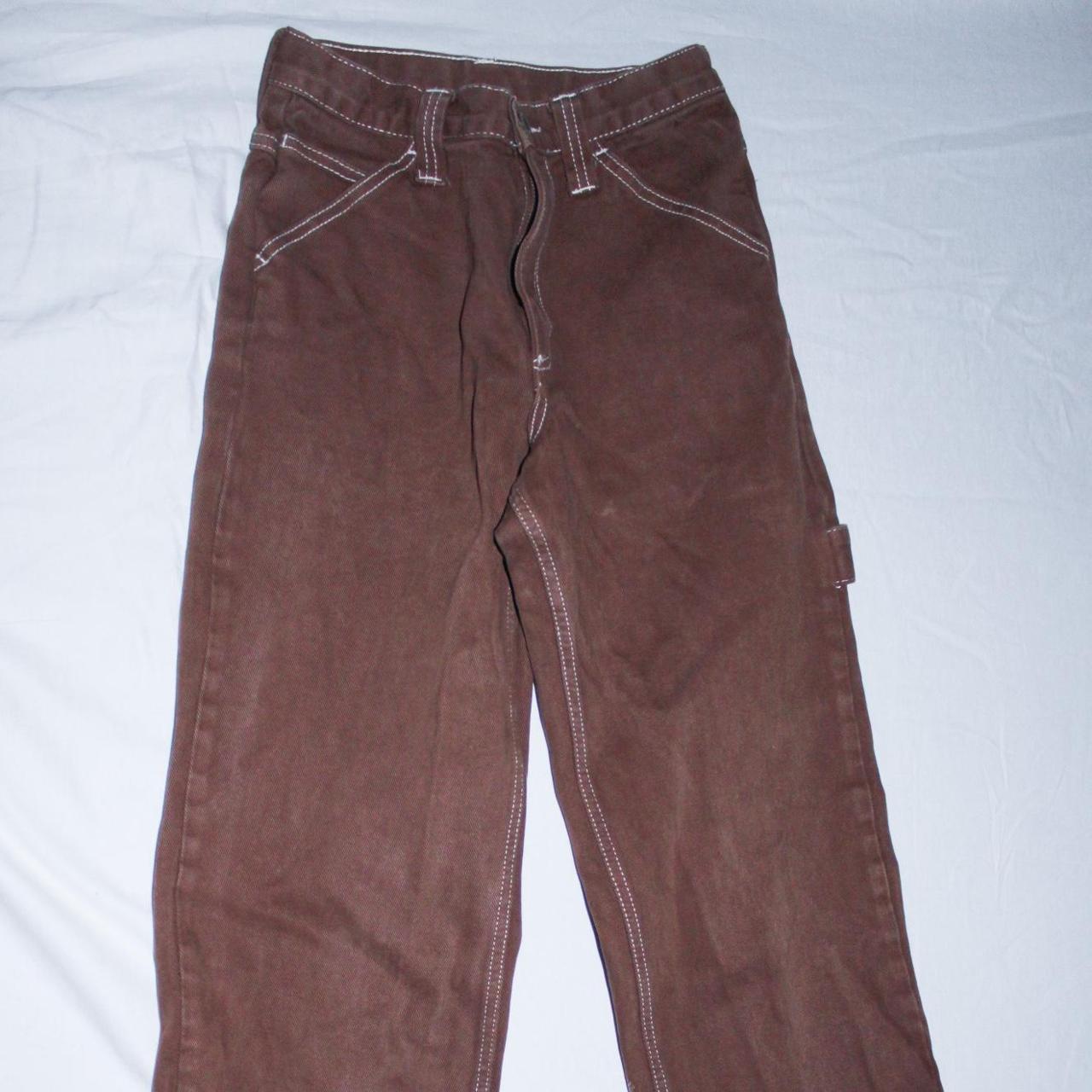 Brown brandy-melville-corduroy-pants - Depop